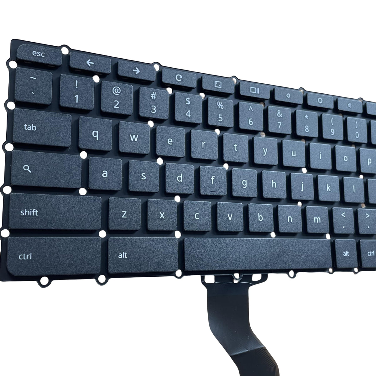 Teclado USB YIJIATech Negro Flexible para Acer ChromeBook 15 19 Botones QWERTY
