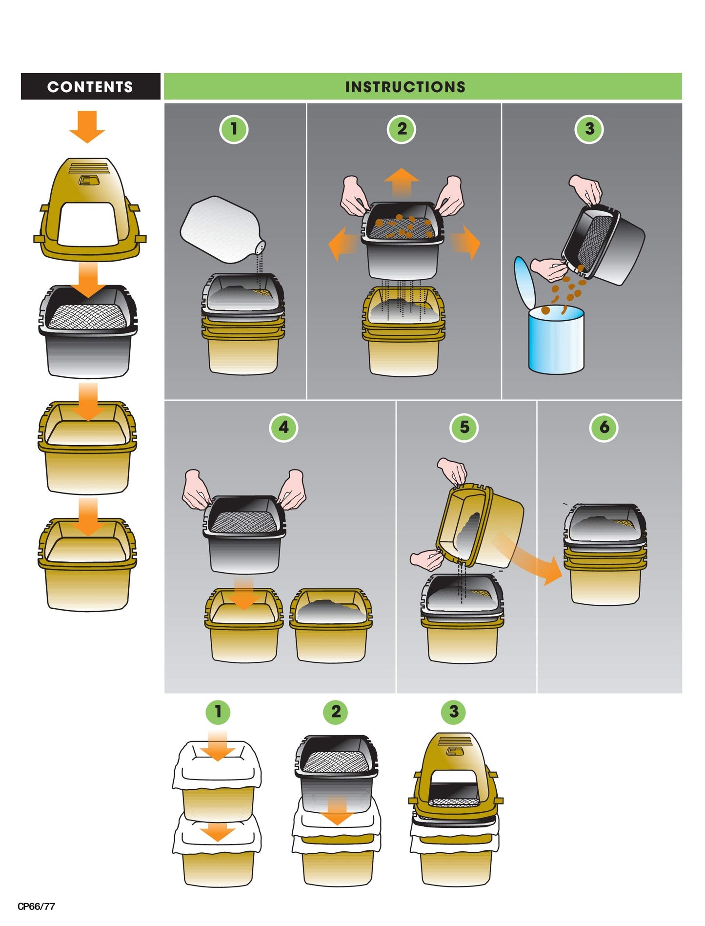 Sartén Grande para Gatos Van Ness Pets Beige con Control de Olores y Capucha