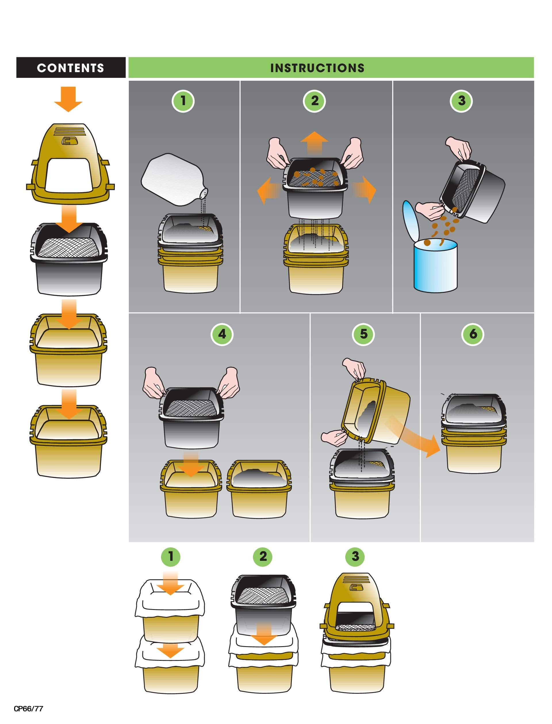 Sartén Grande para Gatos Van Ness Pets Beige con Control de Olores y Capucha