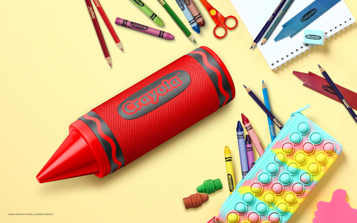 Bocina Bluetooth Crayola Inalámbrica Portátil 20W Sonido HD para Niños