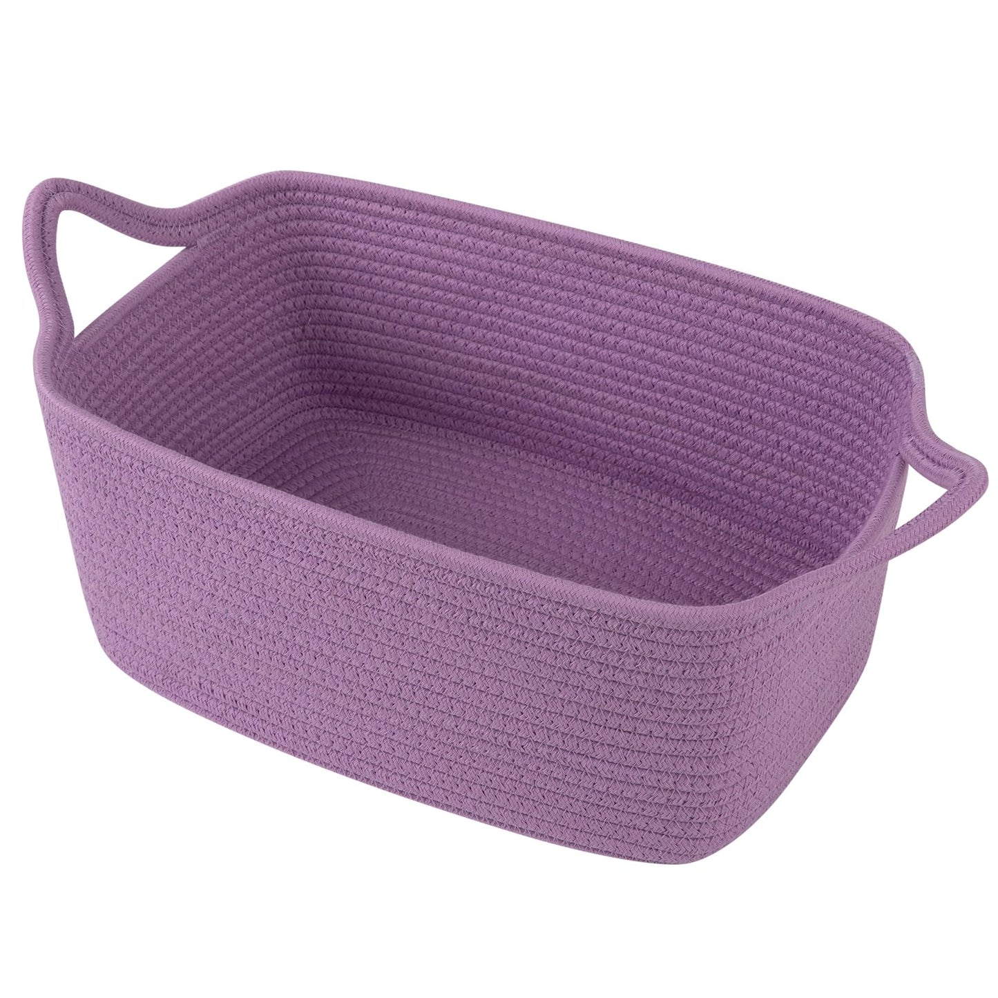 OIAHOMY - Bonita cesta tejida con bolsas de regalo y cintas, cesta de regalo vacía para baby shower, cumpleaños, cuarto de bebé con asas para sala de estar, contenedores de juguetes para mascotas para