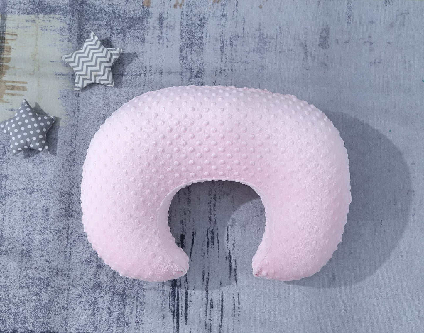 DONOMILO Almohada Y Posicionador De Lactancia Lactancia Materna Y Alimentación Con Biberón, Apoyar Al Bebé, Tiempo Boca Abajo, Soporte Para Sentarse Para Bebés, Niños Y Niñas, Con Cubierta Extraíble D