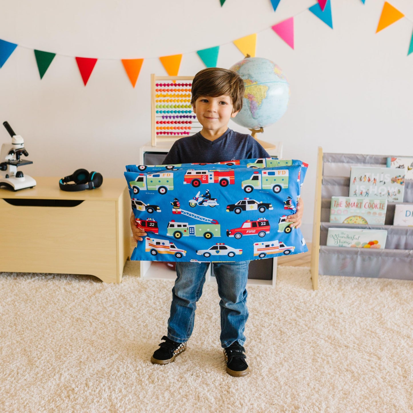 Wildkin - Funda de algodón para Siesta para niños, Suave, Cosida en Solapa, Duradera y se Adapta a Alfombrillas de Vinilo de 1.5 Pulgadas, héroes