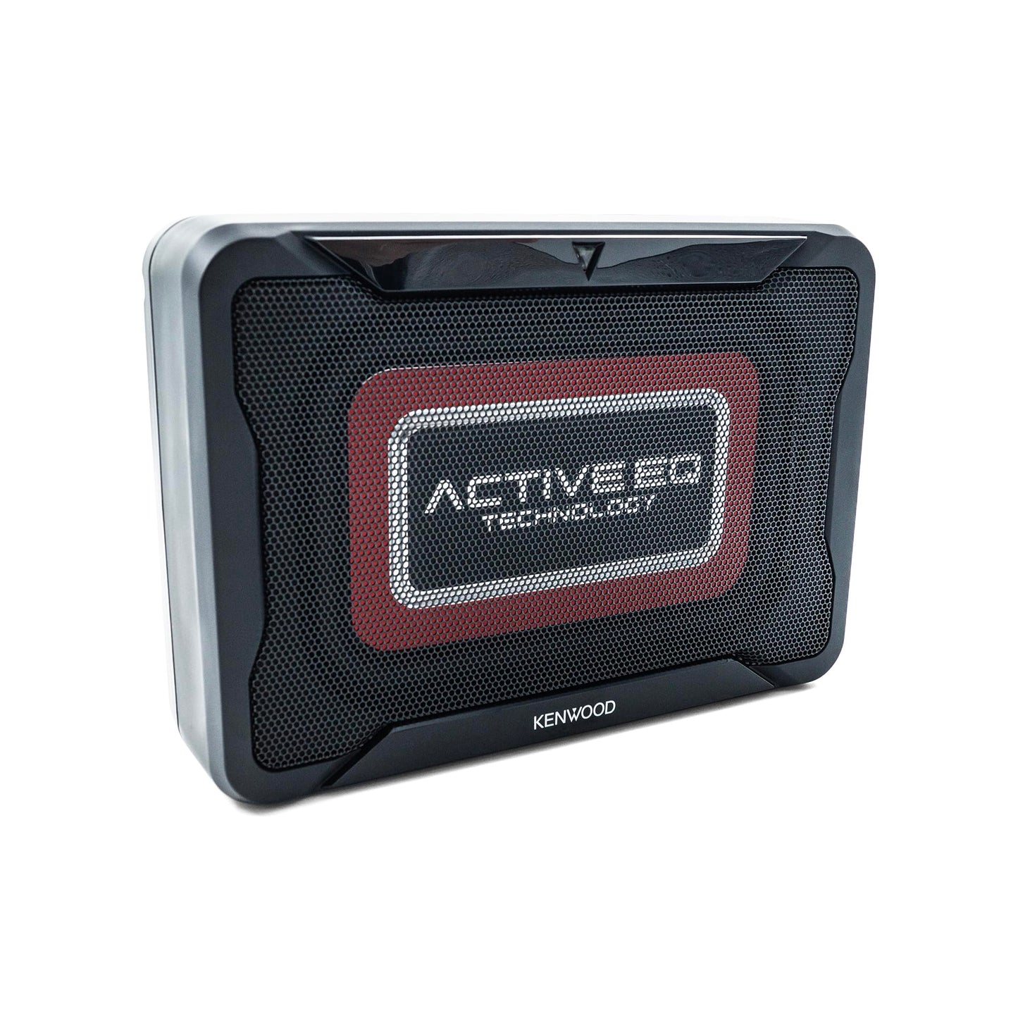 Kenwood KSC-PSW7EQ - Subwoofer Compacto Activo con Ecualizador Activo (Potencia de Salida de 160 W, Amplificador Clase D, Carcasa de Aluminio, Control Remoto por Cable)