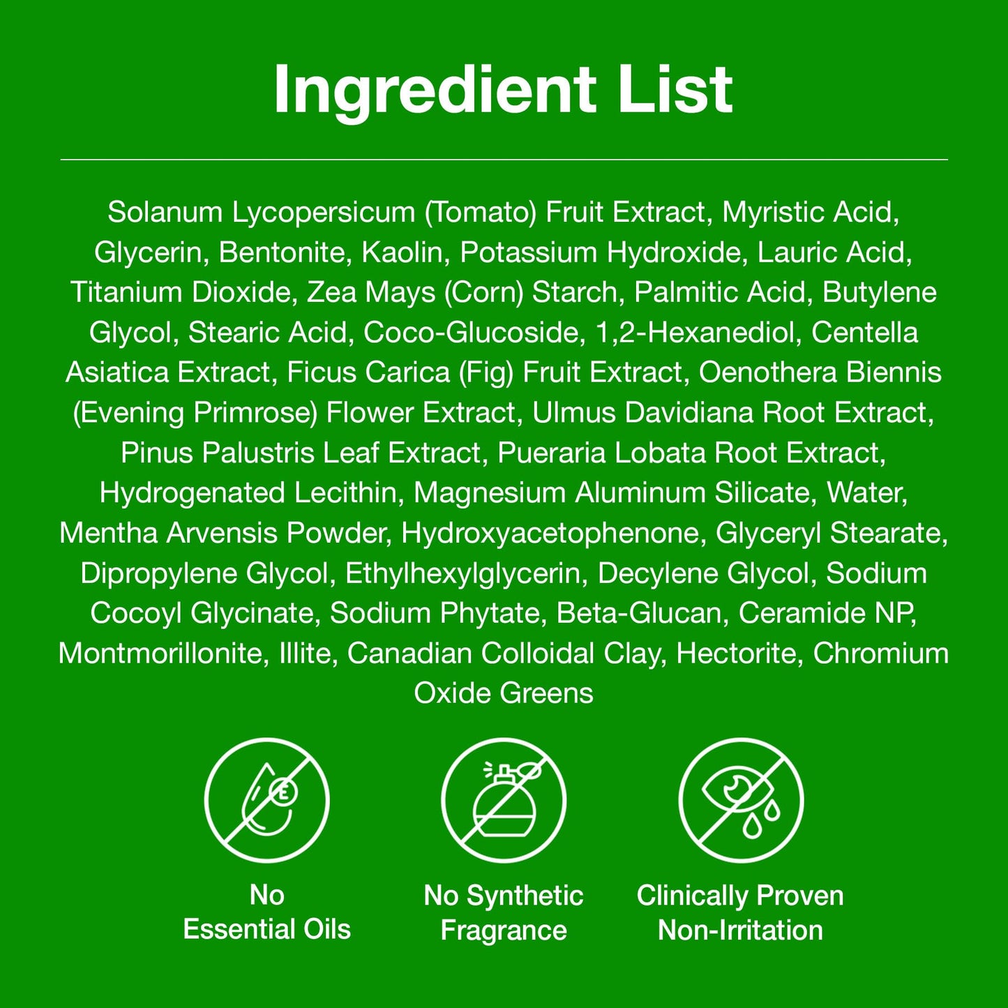 BSVI FULLY Green Tomato Clay Mask Cleanser, Pore Purifying with 49% Green Tomato Extract, Sebum & Clogged Pore Care, Exfoliation, Fragrance-Free, Vegan & Dermatologically Tested, 4.05 fl.oz