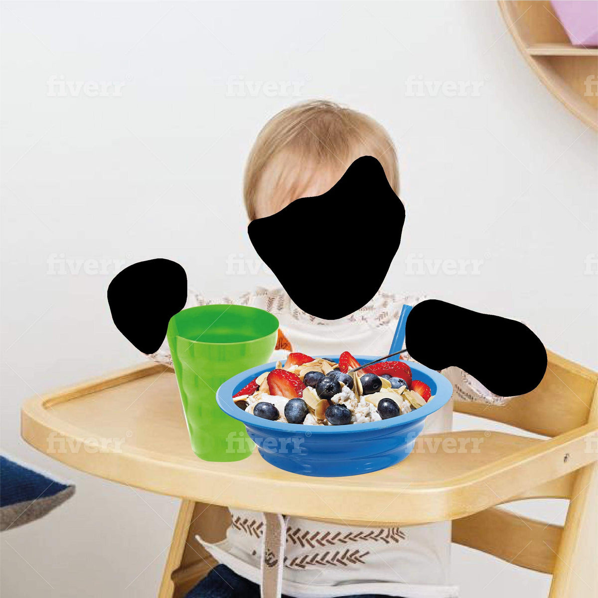 PLASKIDY Cuencos para cereales, blue green red yellow, 8