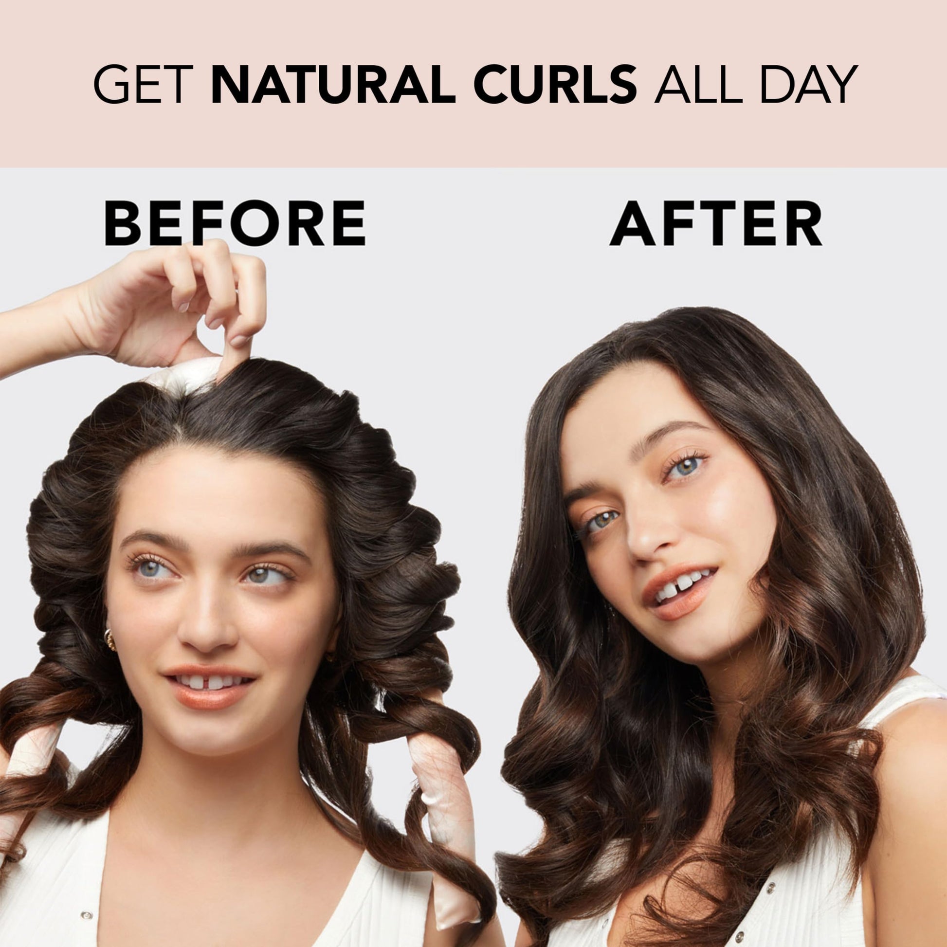 Kitsch Satin Heatless Curling Set for No-Heat Soft Curls - Overnight Hair Curlers & Curling Rod Headband, Frizz-Free Styling, Gentle Rollers for All Hair Types - 1 Pack (Sunset Tie Dye)