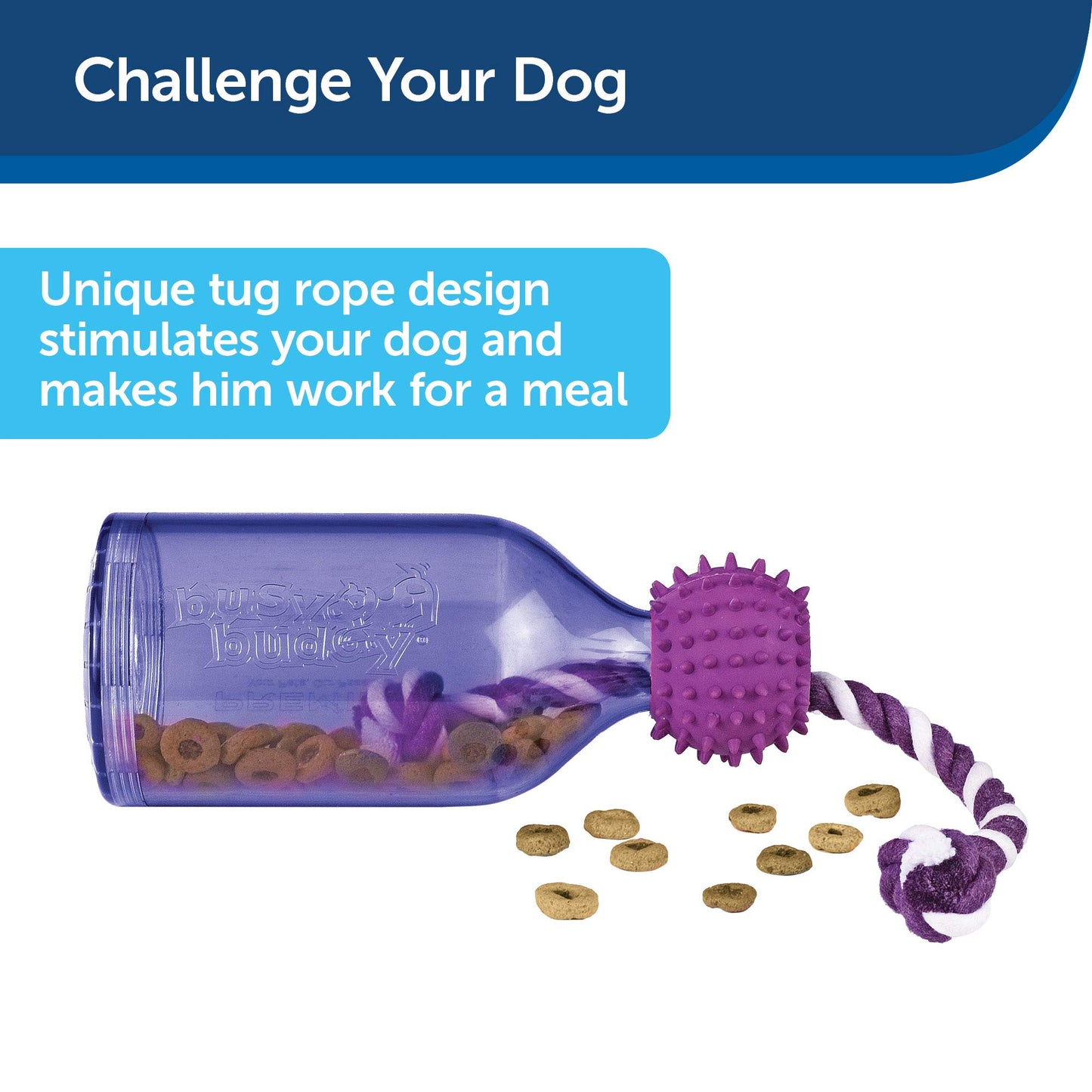 Juguete Dispensador de Comida para Perros Petsafe Busy Buddy Tug-A-Jug Pequeño