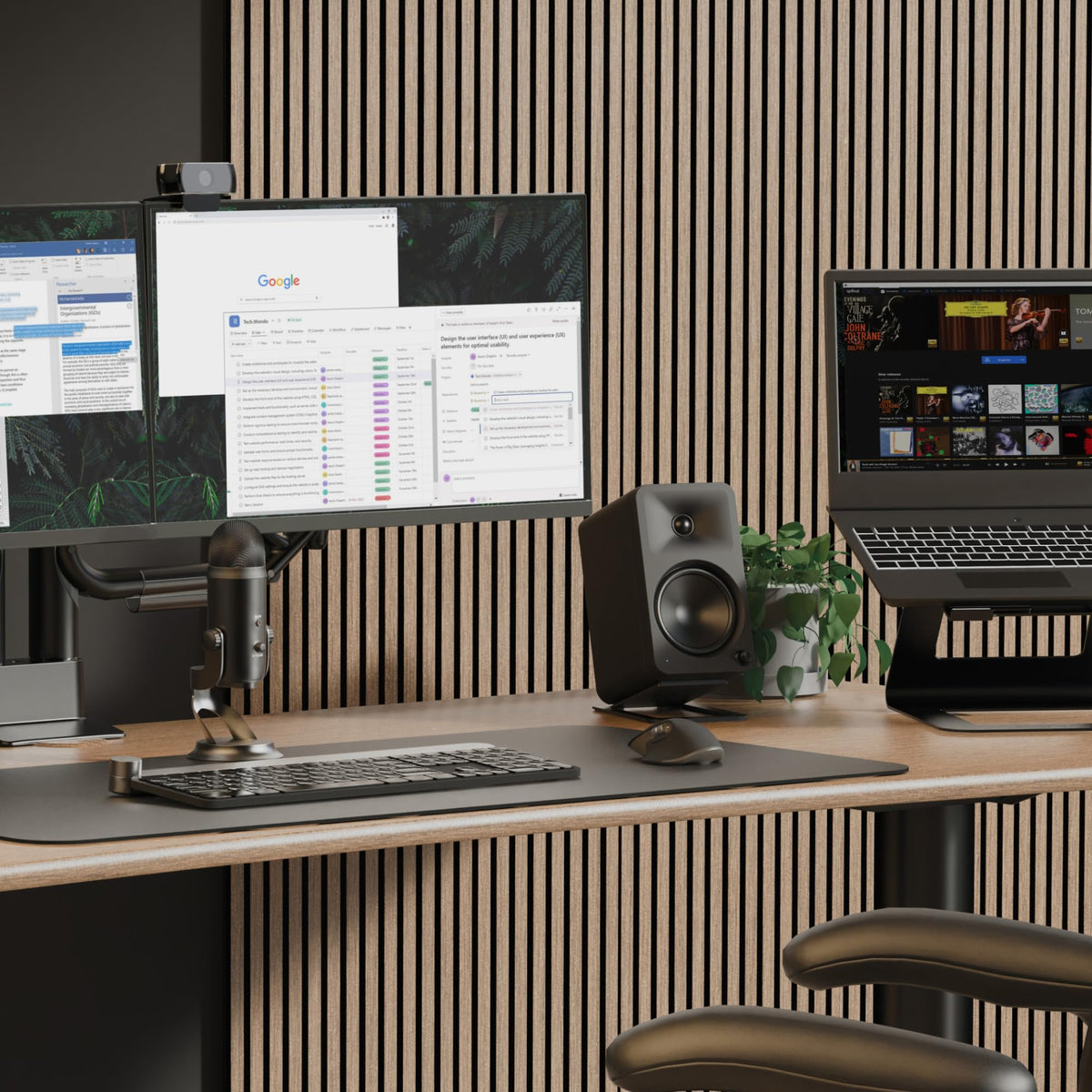 Altavoces de Referencia Kanto ORA4 Negro con Bluetooth y Entrada USB-C Bi-amplificados