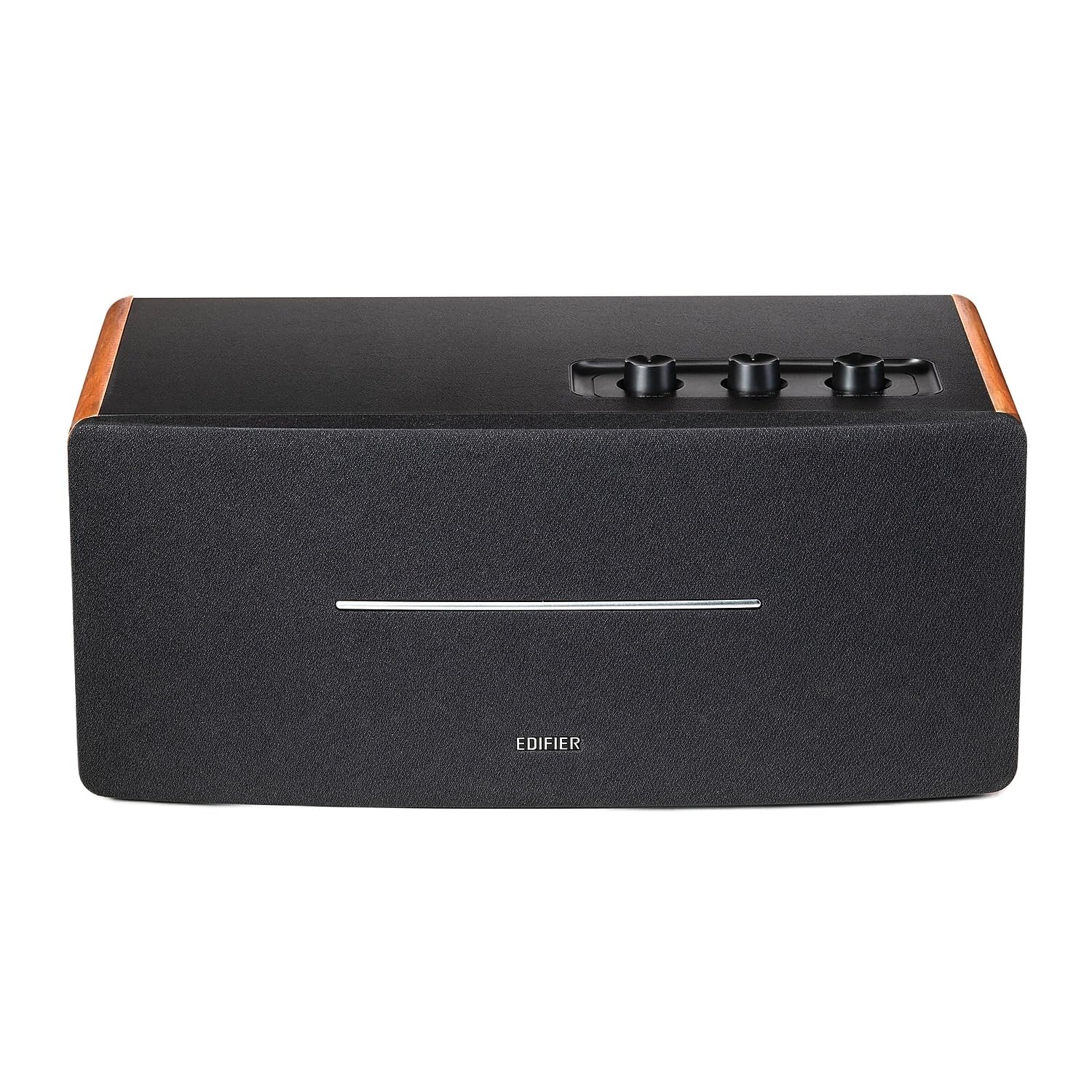 Edifier Altavoz de estantería D12 - Altavoz Bluetooth estéreo de Escritorio Integrado - Altavoz de computadora inalámbrico para Uso de Escritorio - 70 vatios RMS con Salida de línea de subwoofer