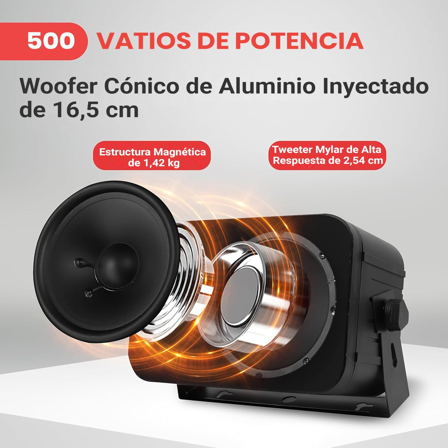 Pyle Home PDWR50B 6.5". Bocinas Contra Agua para Interiores y Exteriores, Negros