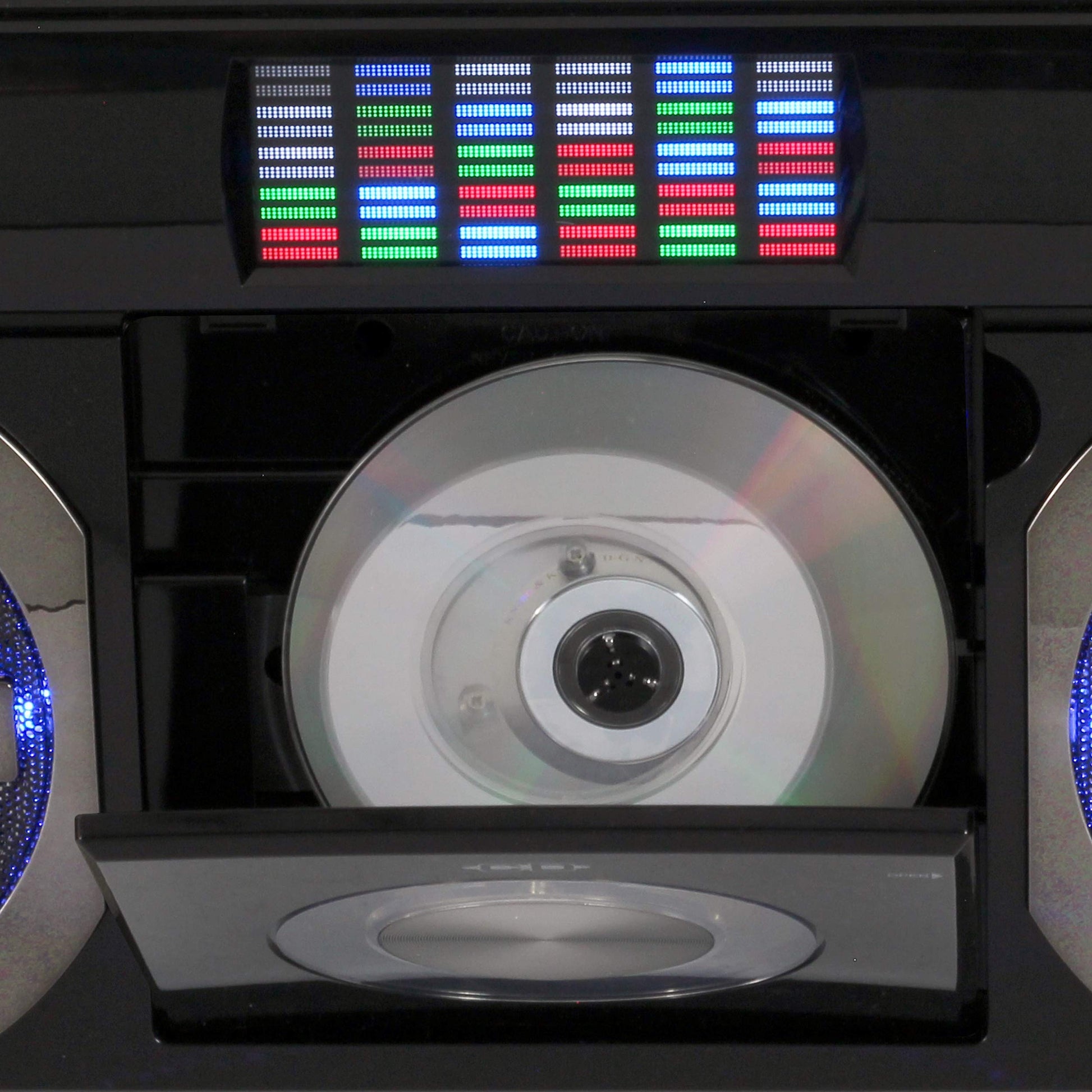 Boombox Bluetooth Retro 80's Studebaker Azul con Radio FM y Reproductor de CD