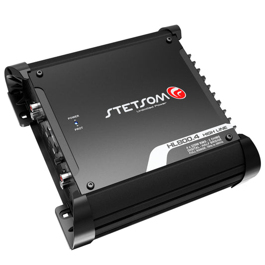 Amplificador Clase D Stetsom HL 800.4 2 Ohmios 4 Canales 800 Vatios de Rango Completo