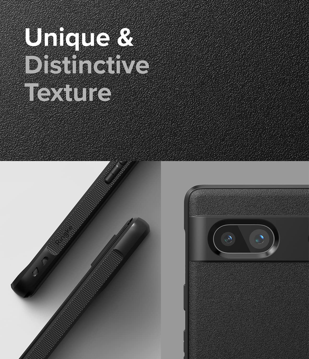 Funda Ringke Onyx Google Pixel 7a 5G Negro Antideslizante con Protección Adicional