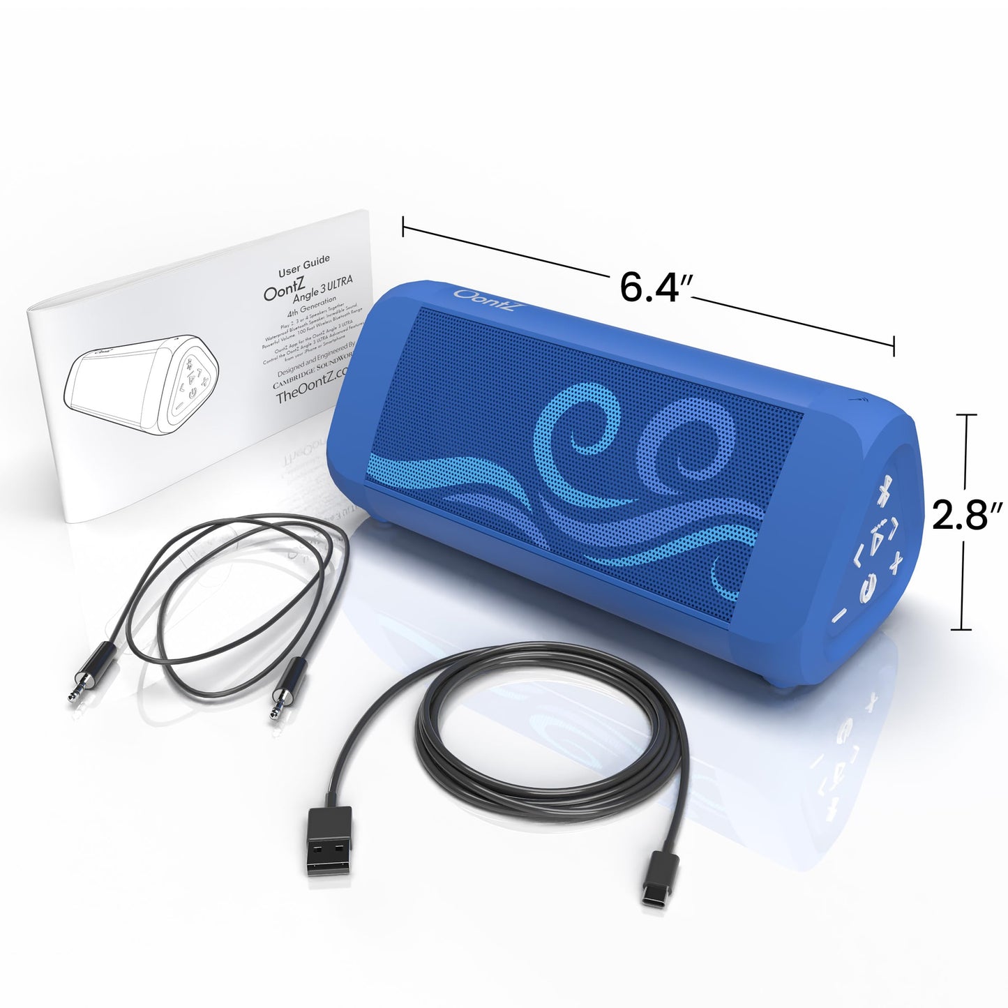 Cambridge Soundworks OontZ Angle 3 Ultra Sup Special Edition Waterproof Paddleboard Bluetooth Speaker, 14 Watts, Hi-Quality Sound & Bass, 100 Ft Wireless Range Bluetooth Speakers by
