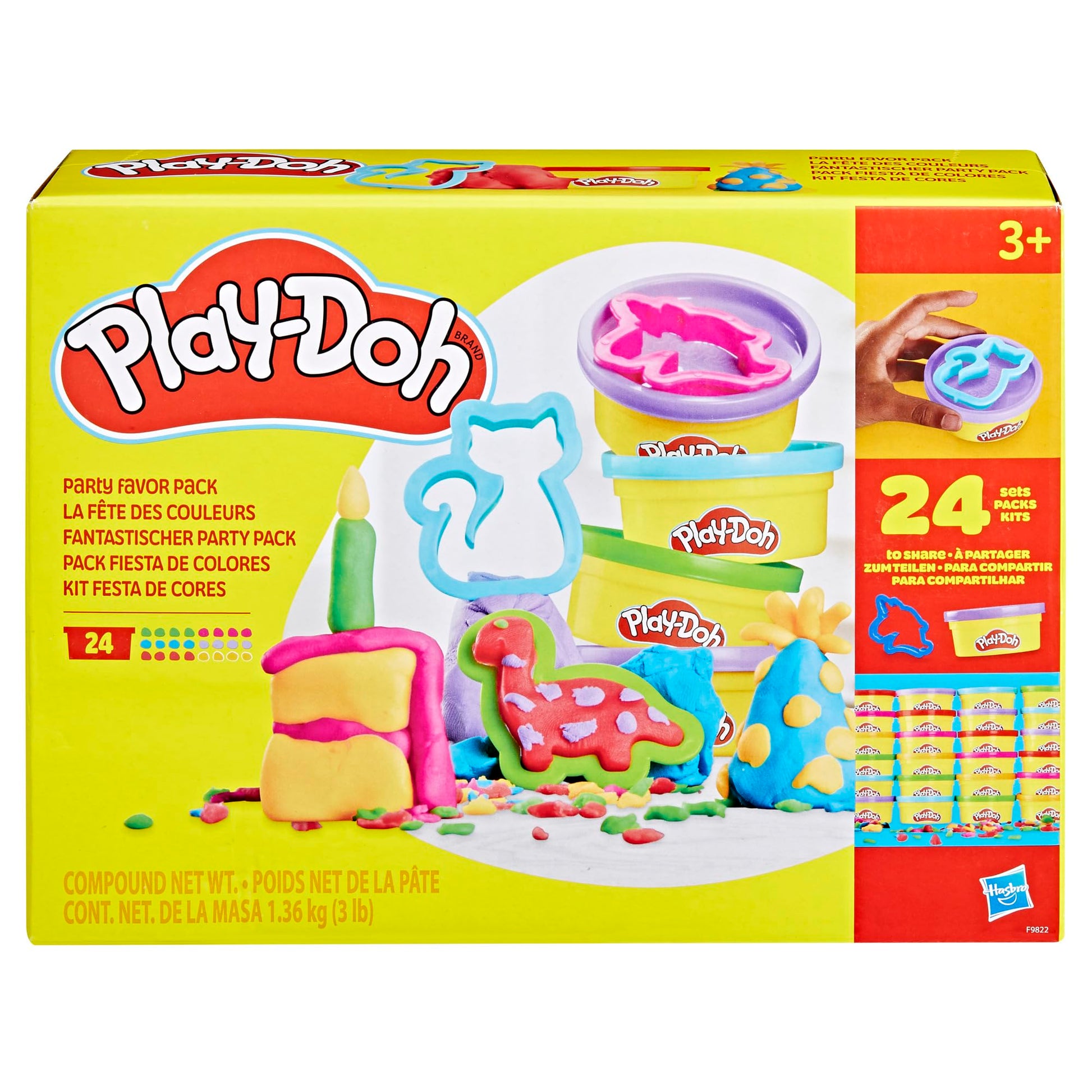 Masas y Plastilinas Play Doh Fiesta de Colores 24 Pack