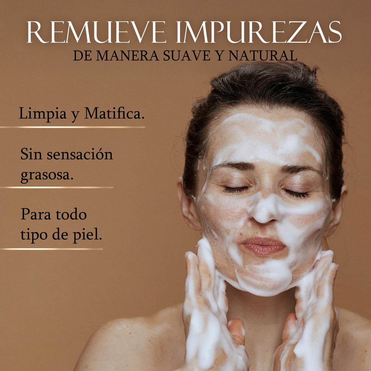 MARIE D' ARGAN Espuma Limpiadora Facial Purificante 150ml, Remueve Impurezas, Controla Grasa Y Poros, Con Aloe Vera, Romero Y Ciprés, Libre De Parabenos, Unisex Para Piel Sensible Mixta O Grasa