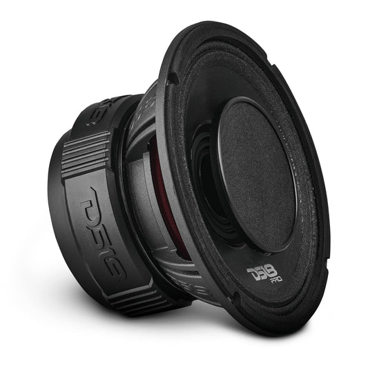 DS18 PRO-HY6.4B - Altavoz híbrido de audio para coche de rango medio de 6.5 pulgadas con bocina de driver de compresión integrada VC de 1 pulgada y cono resistente al agua, 450 W máximo 225 W RMS 4 ohmios (1 altavoz)
