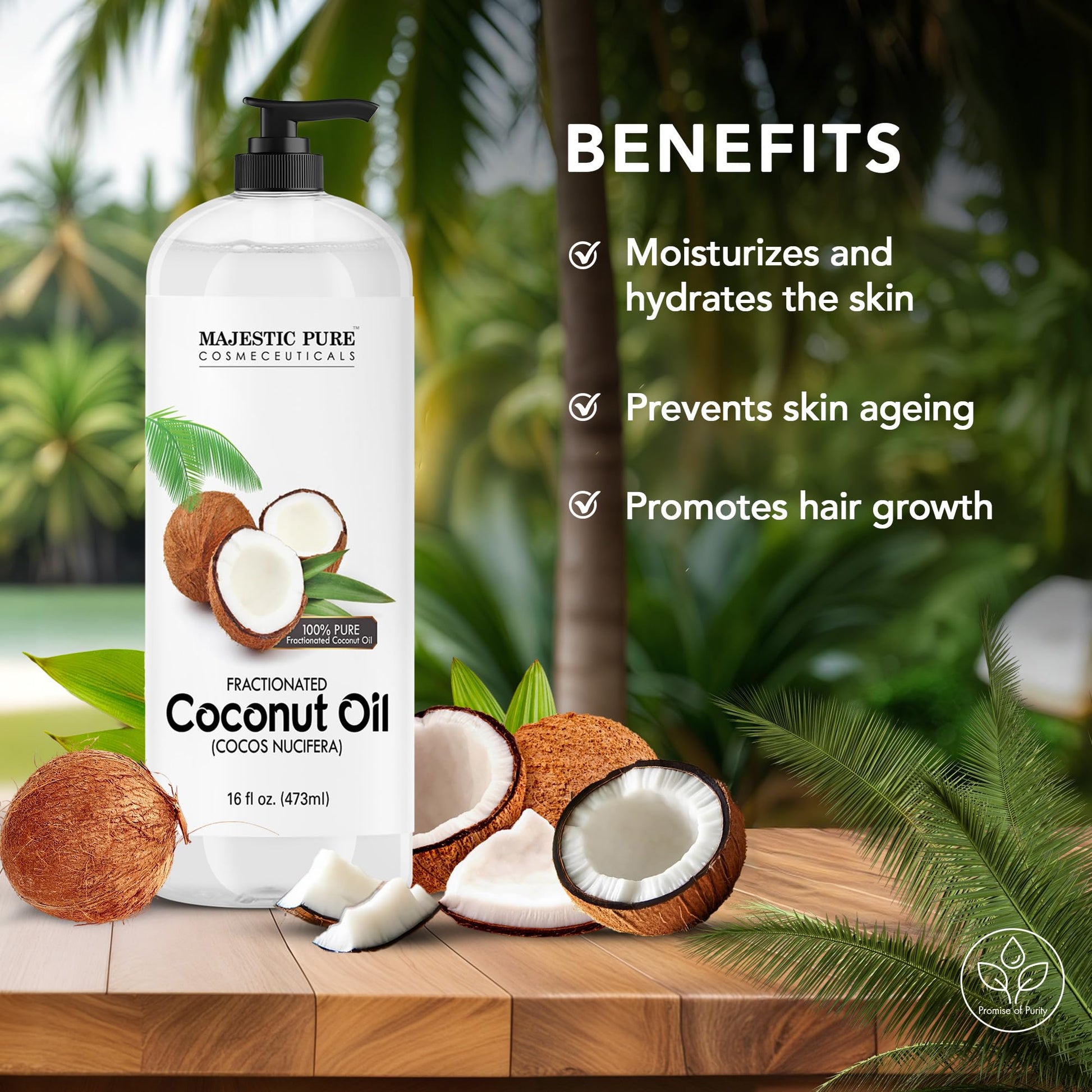 MAJESTIC PURE Bordative Fractionated Coconut Oil
