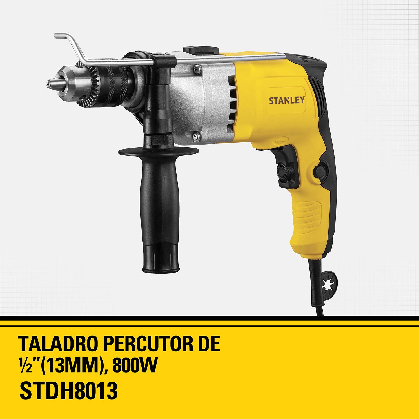 STANLEY Taladro Rotomartillo 1/2" (13mm), 800W, 220V, STDH8013