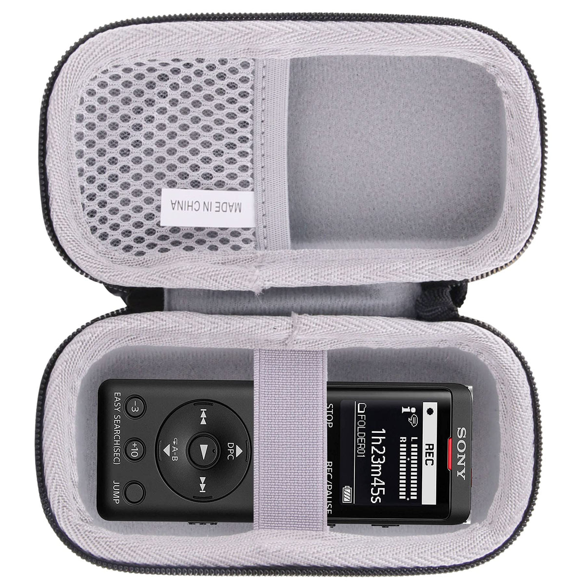 Funda Rígida EVA JINMEI Gris para Sony ICD-PX370/PX470/PX570 Grabadora Digital de Voz