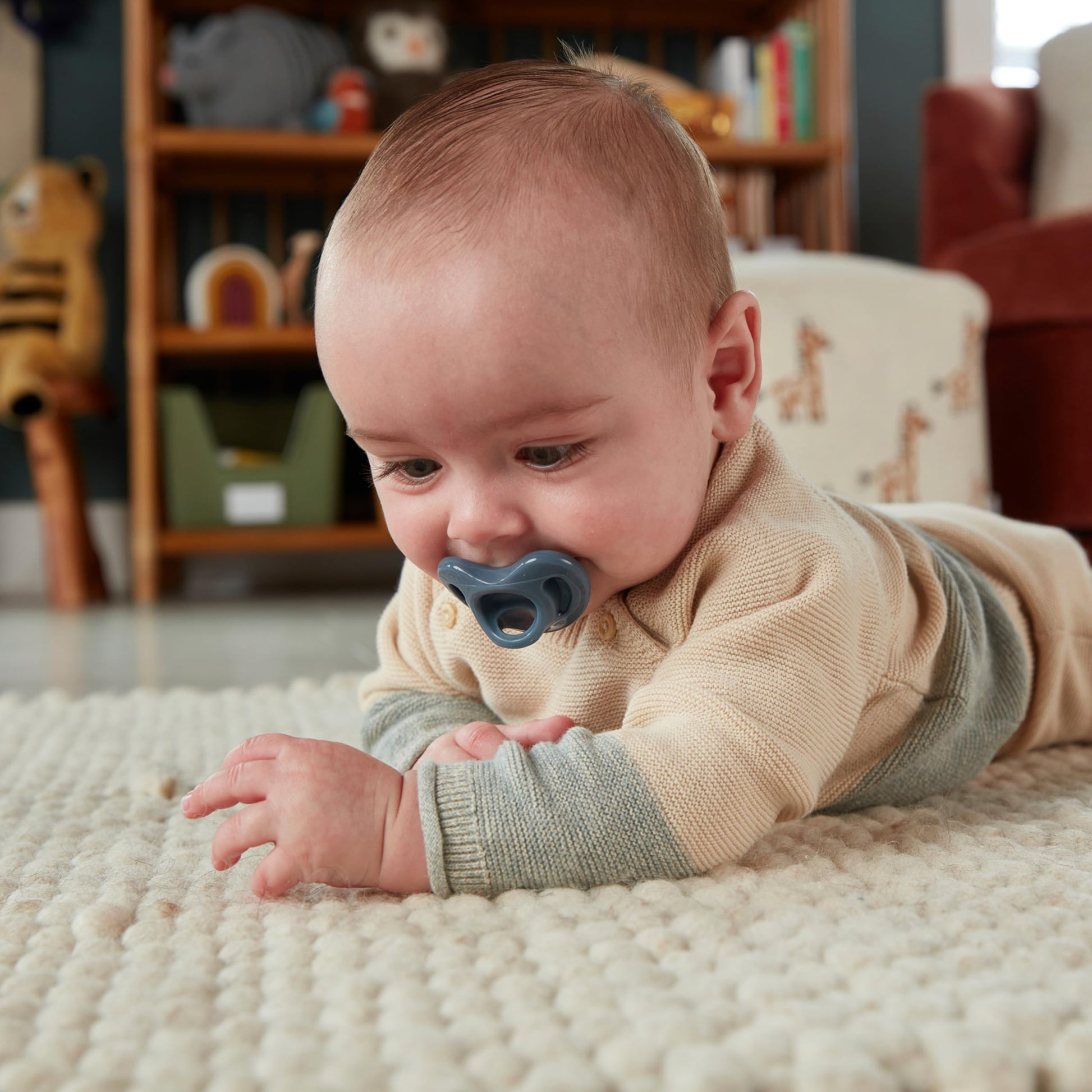 Chupete NUK Sostenible Transparente Silicona 100% para Bebé