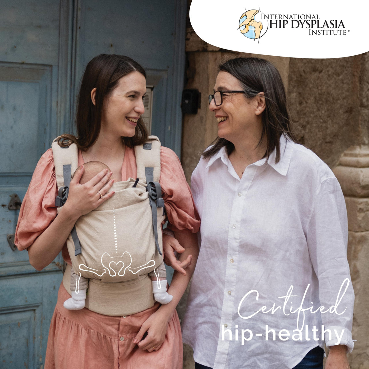 Portabebés Boba X para recién nacidos a niños pequeños - Mezcla de lino transpirable, certificado para cadera saludable, ligero, tamaño pequeño a grande 7-45 libras, portabebés microajustable desde