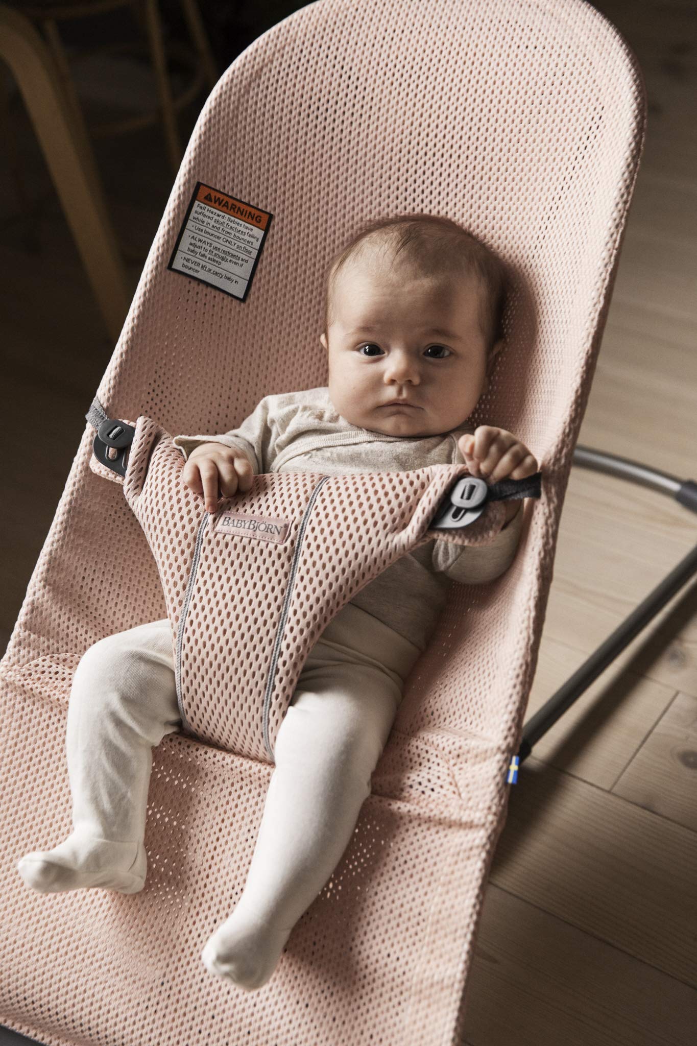 BABYBJORN Bouncer Bliss, Mesh, Pearly Pink