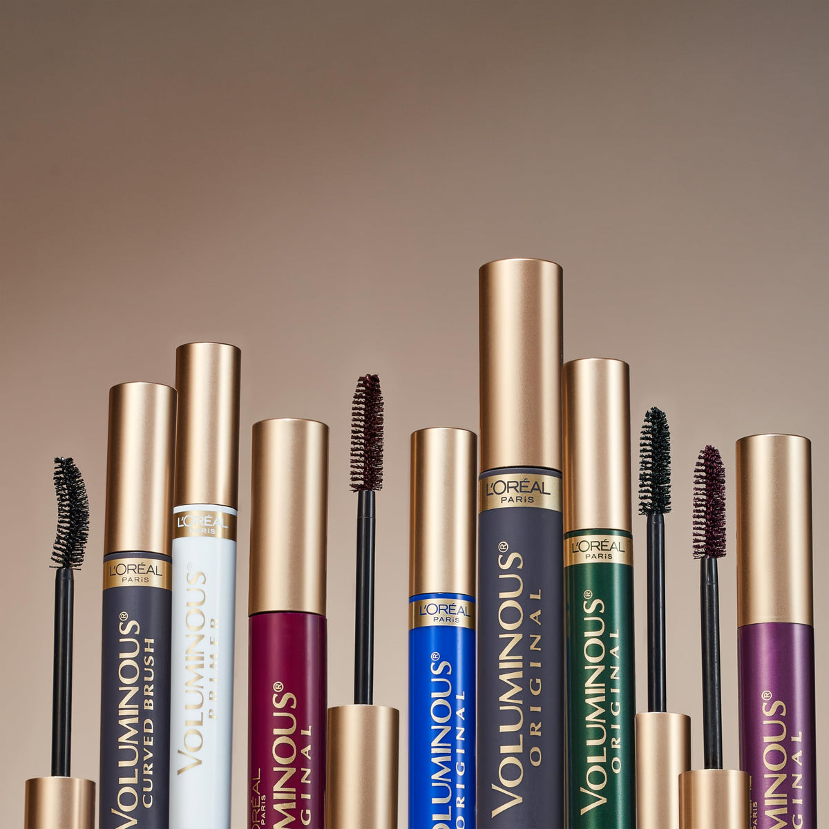 L’Oreal Paris Makeup Voluminous Original Volume Building Curved Brush Mascara, Black, 0.28 fl. oz.