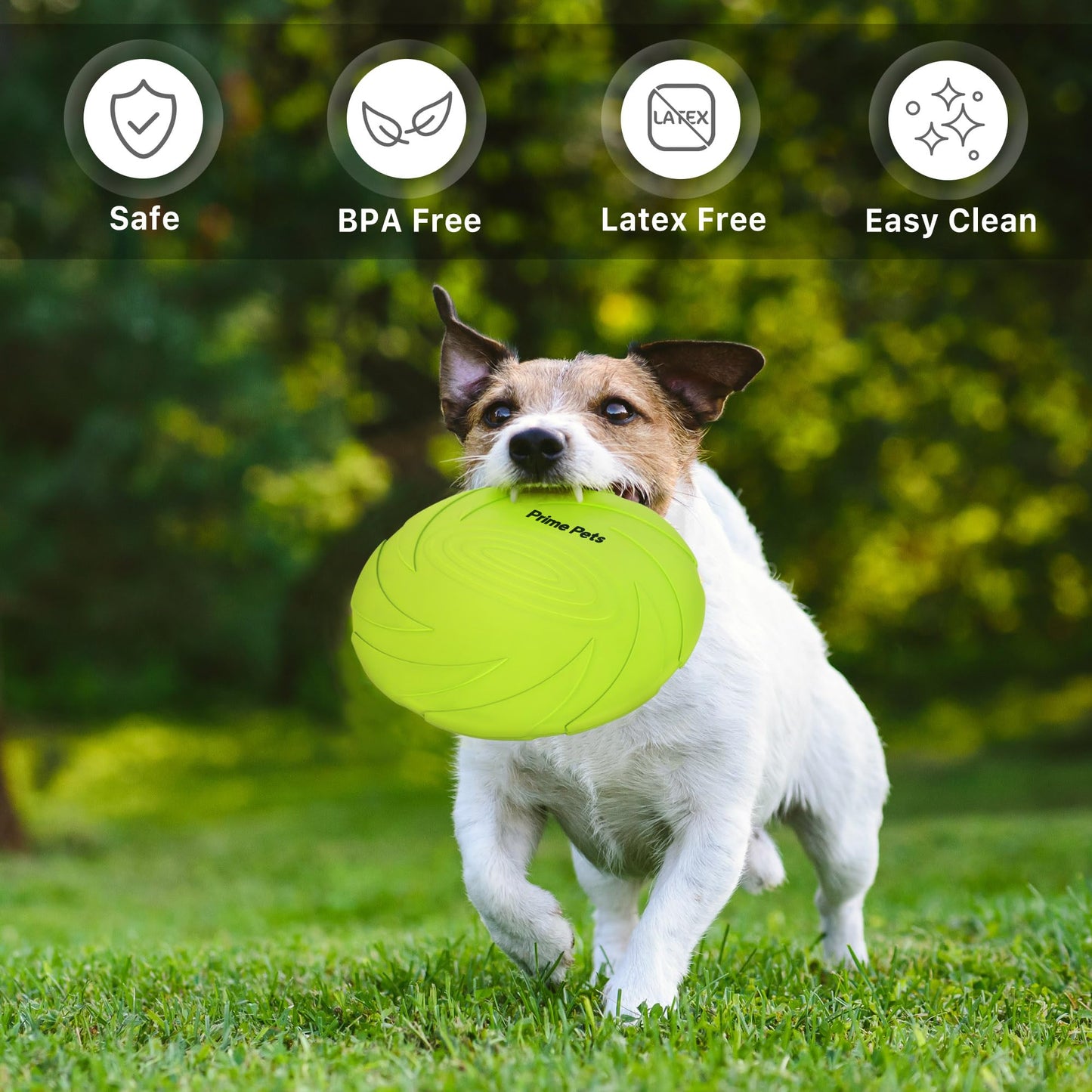 Juguete Frisbee PrimePets Blanco para Perros
