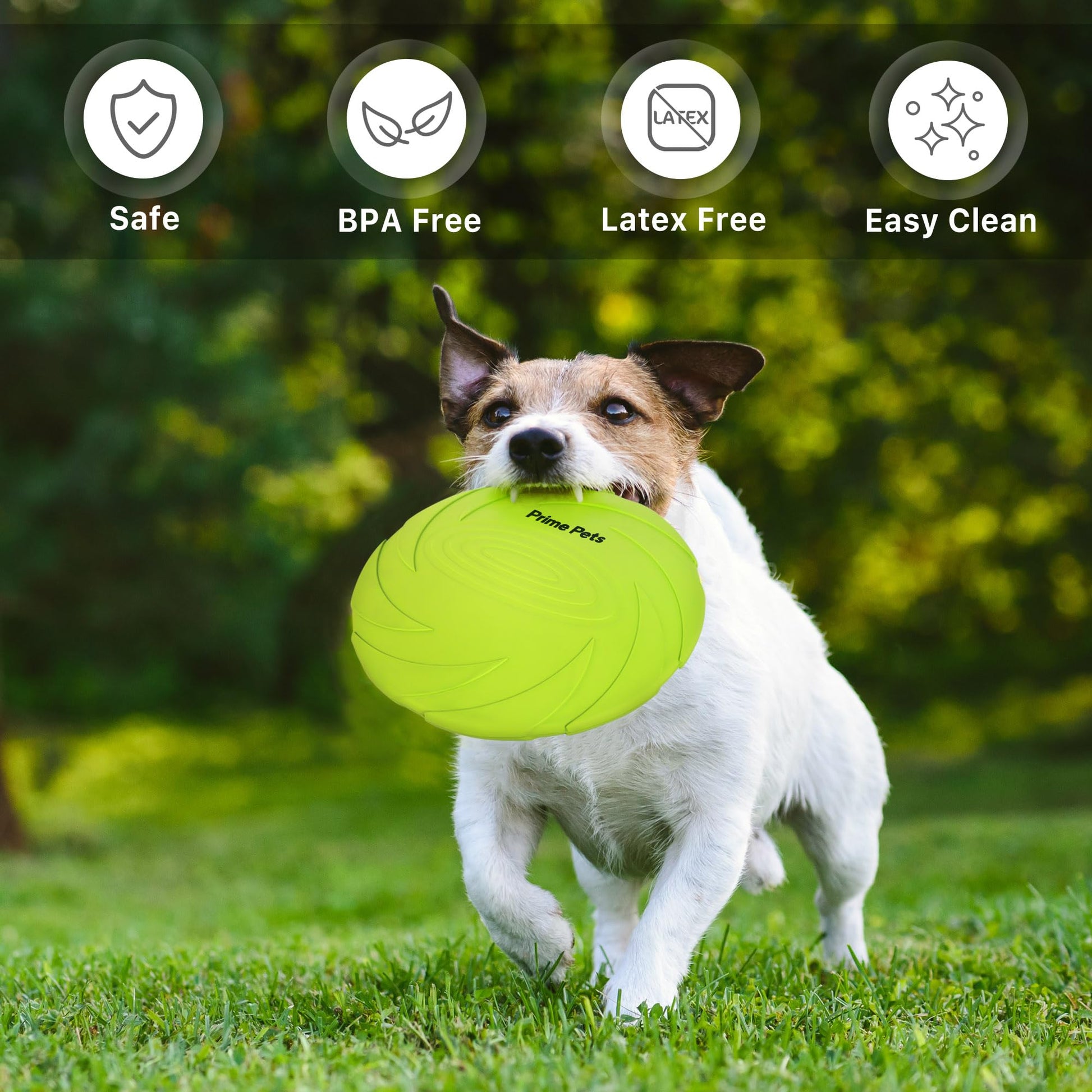 Juguete Frisbee PrimePets Blanco para Perros