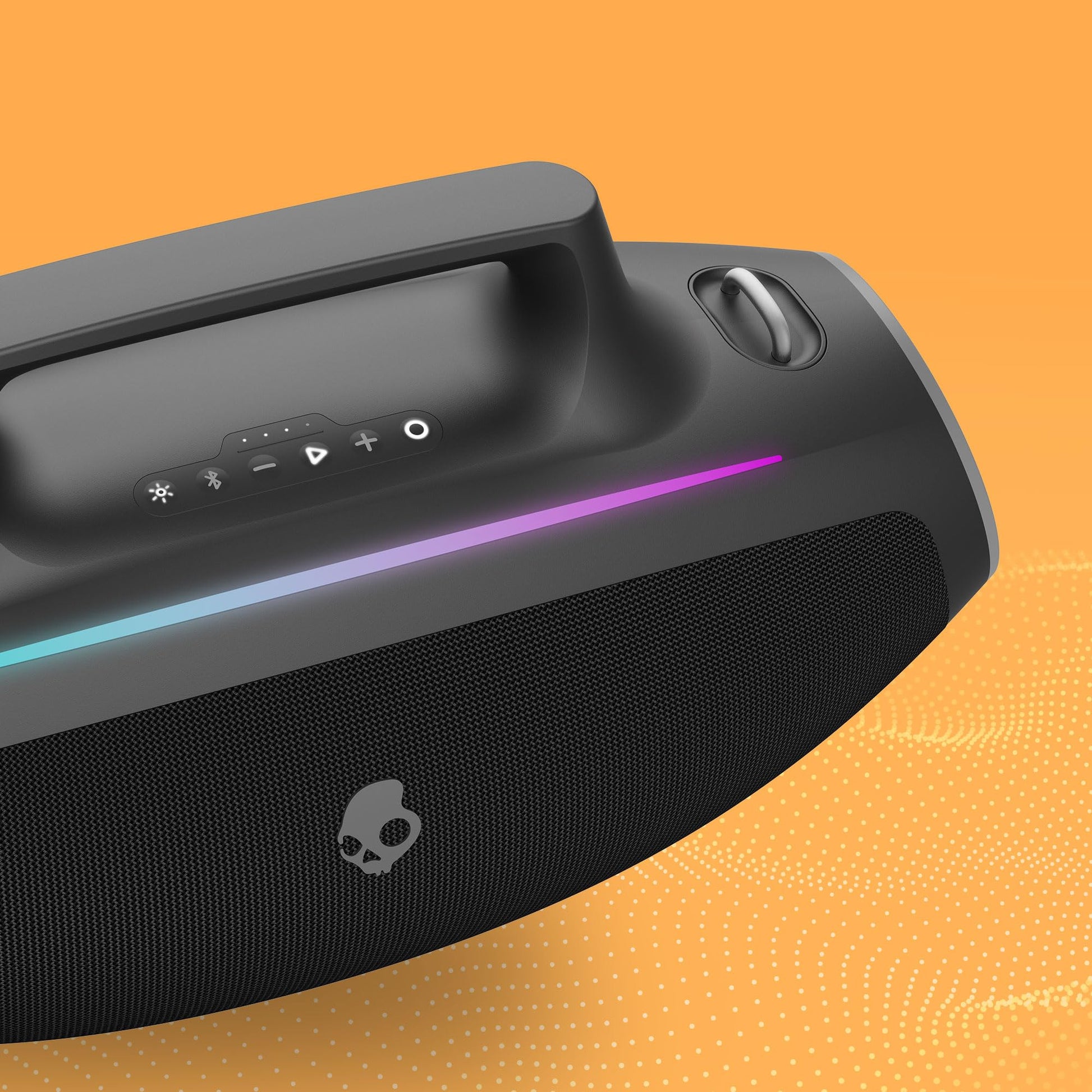 Skullcandy - Altavoz Bluetooth Boombox - Altavoz portátil inalámbrico Resistente al Agua, con Modo LED Lightshow, batería de 12 Horas, multienlace, Carga de Salida USB-C y USB-A