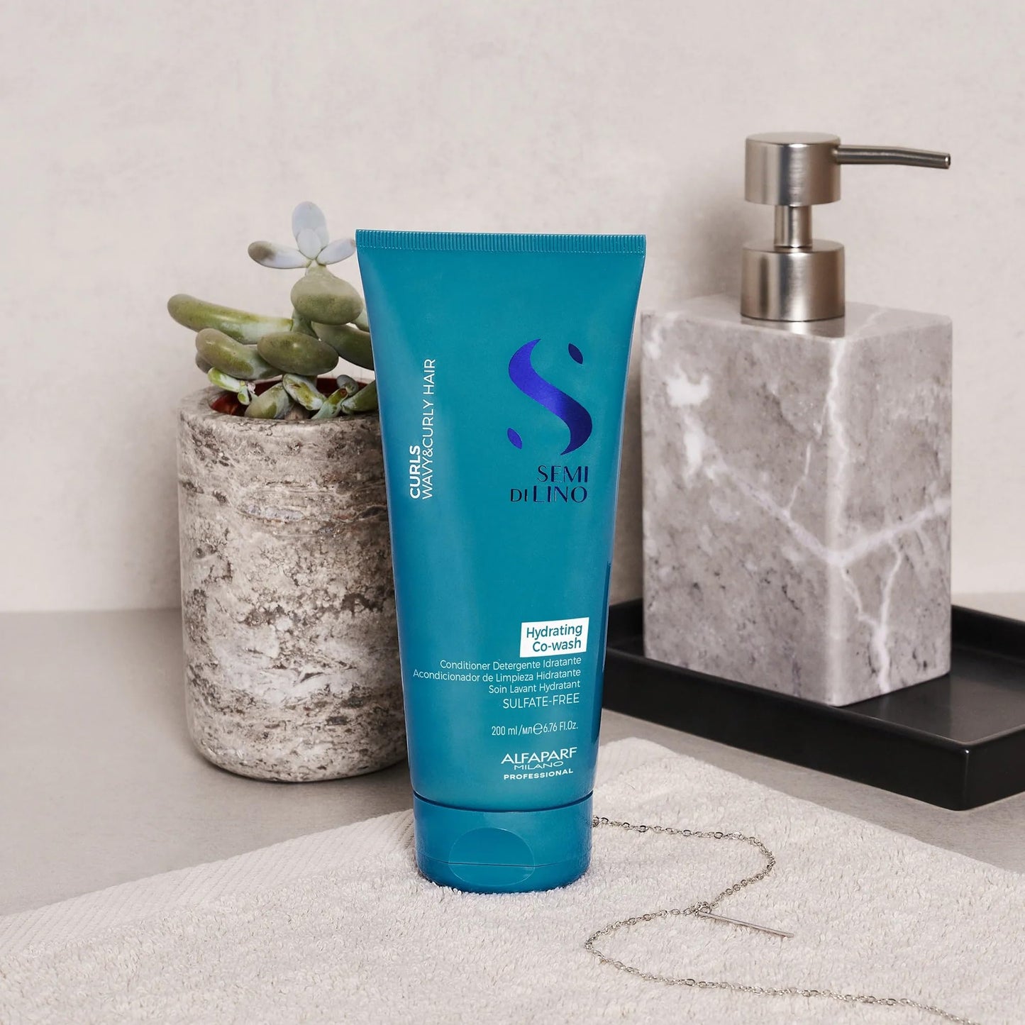 ALFAPARF Semi di Lino Curls Anti-Frizz Acondicionador 2 en 1, 200ml
