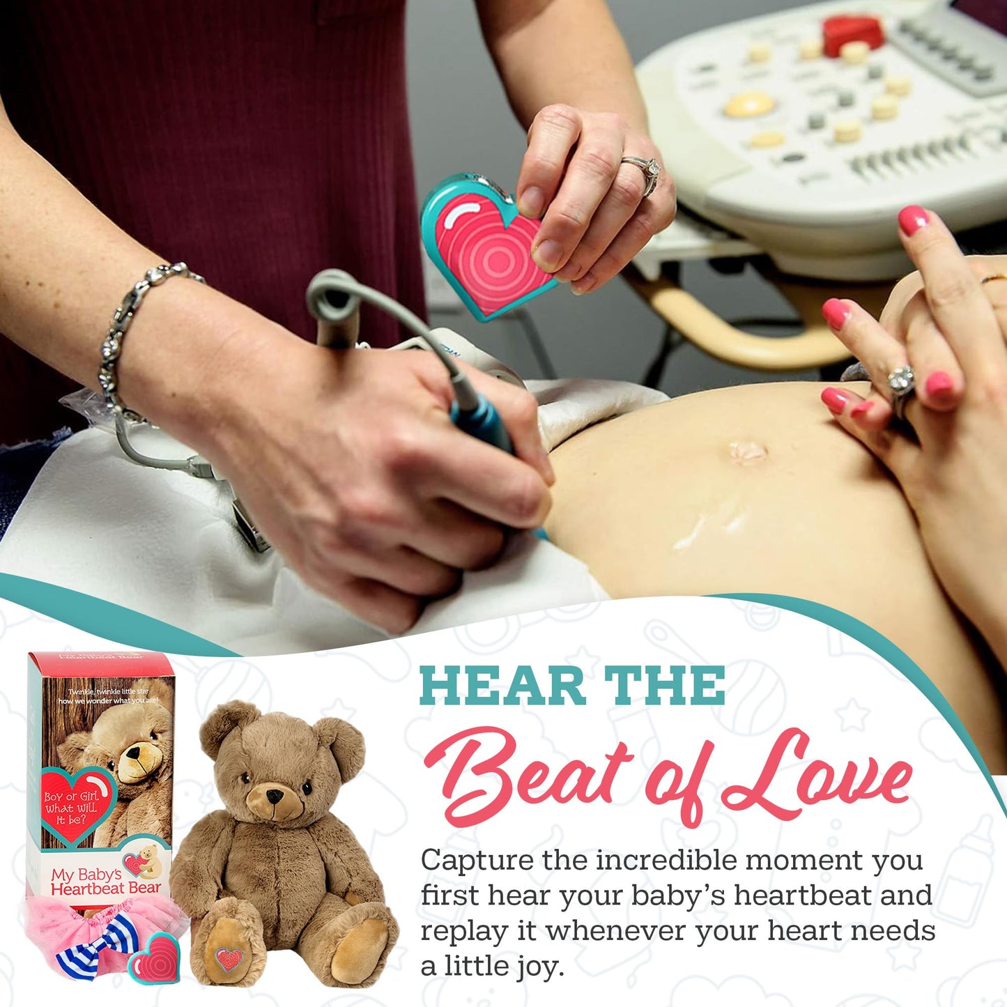 Lil' Giraffe Heartbeat Buddy by My Baby's Heartbeat Bear