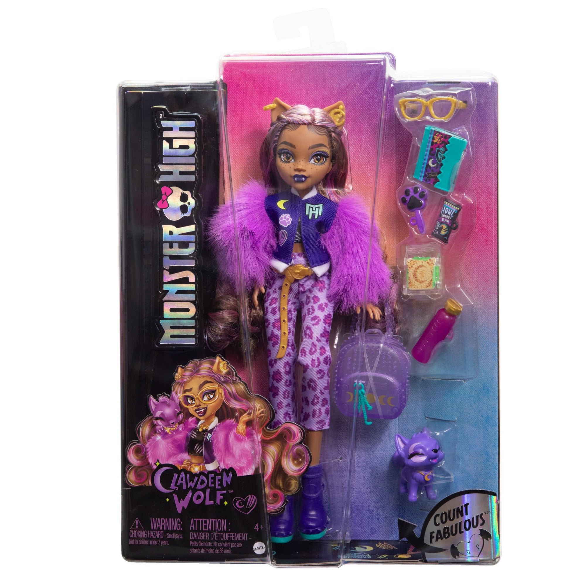Muñeca Monster High Clawdeen Nuevo Look terrorífica para niñas