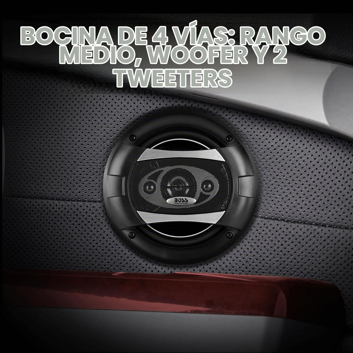 Parlantes para Automóvil Boss Audio Phantom 400 Vatios Serie Phantom de 4 Vías 6.5
