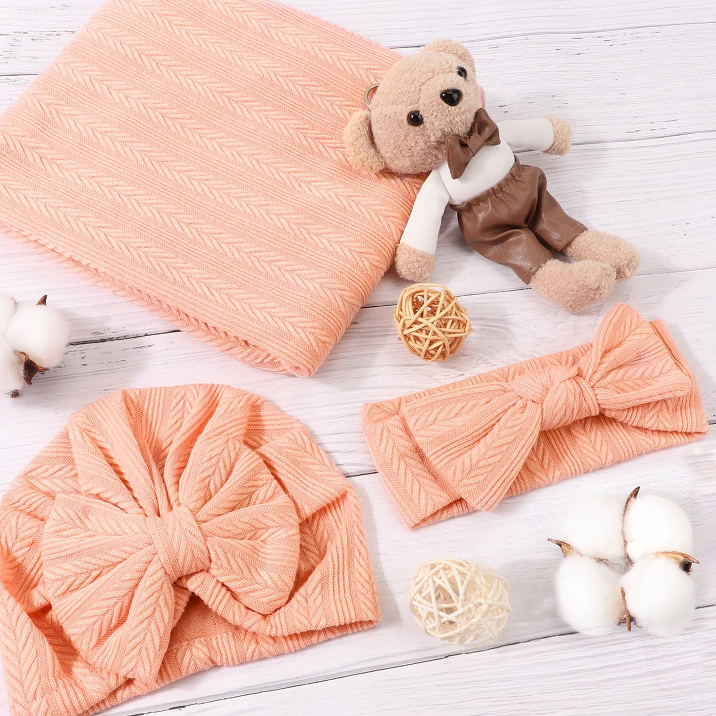 DRESHOW BQUBO - Juego de Diadema para bebé recién Nacido, Unisex, artículos Esenciales para bebés y niñas, artículos Esenciales para recién Nacidos