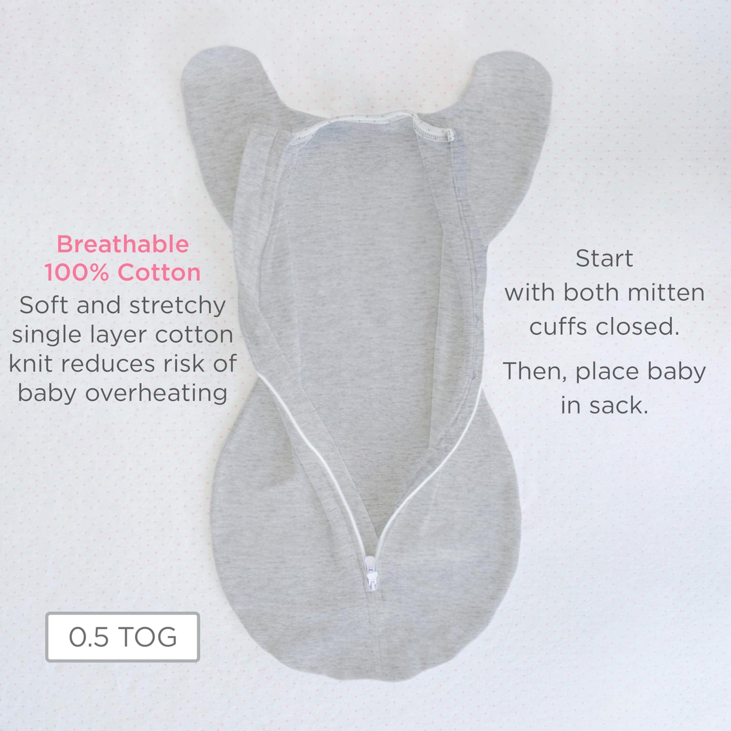 SwaddleDesigns - Saco de Envolver de transición con Brazos hasta Mangas de Media Longitud y puños de manopla, Grande, 6-9 Meses, 20-25 Libras, días soleados de Acuarela (Envoltura de Brazos Arriba,