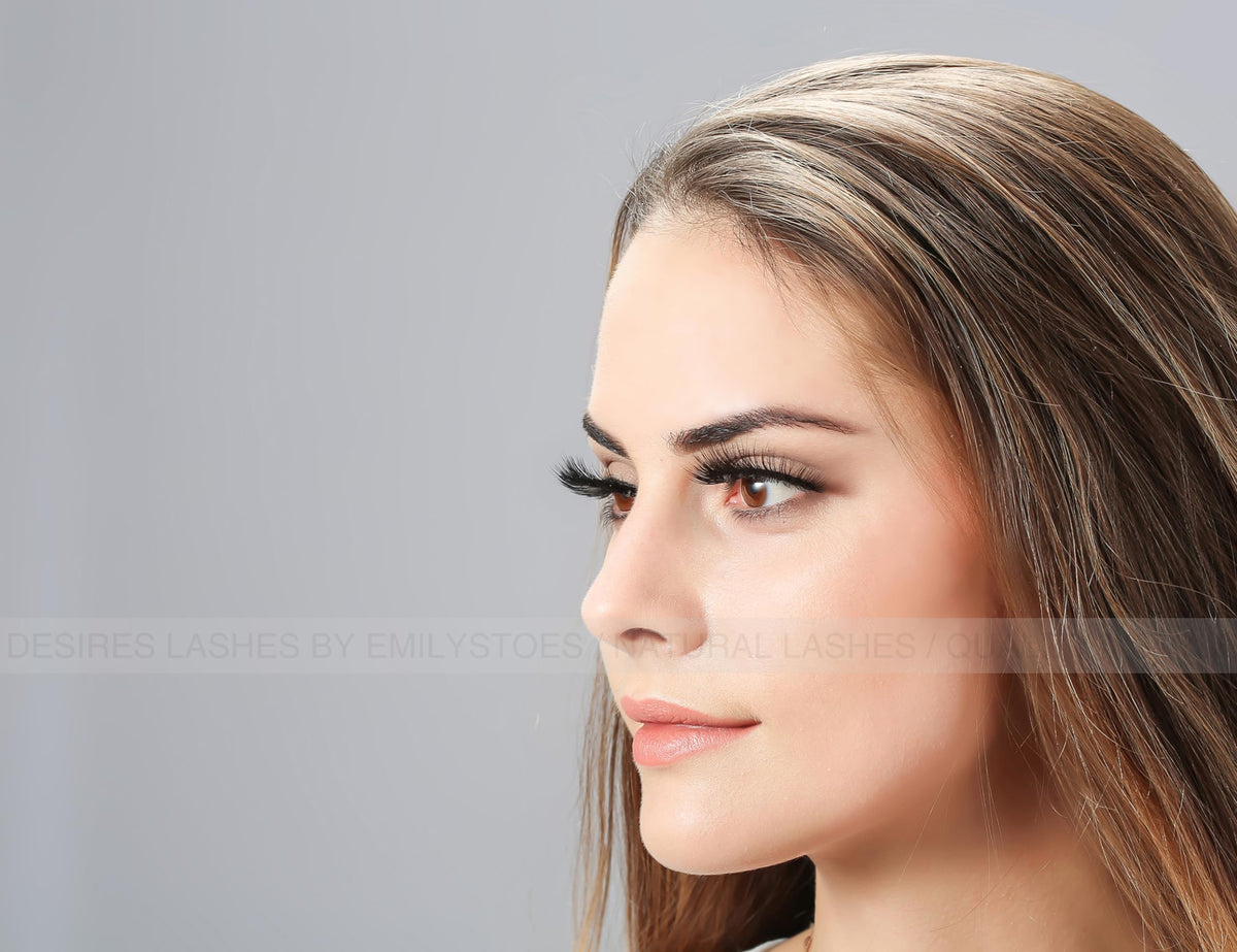 Extensiones de Pestañas EMILYSTORES Curbadas 0.20 mm Seda Mink para Mujer