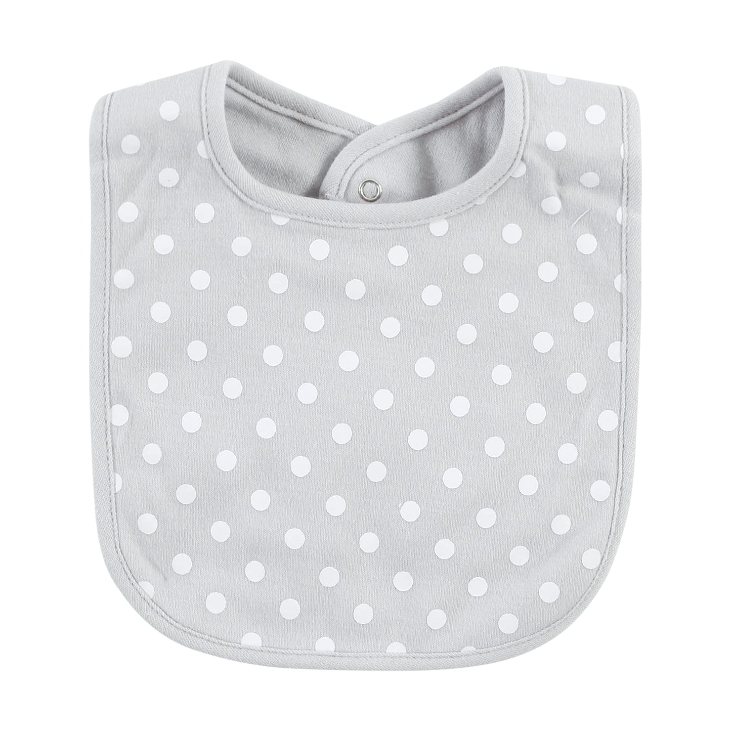 Hudson Baby - Baberos unisex de algodón para bebé, elefante rosa gris, talla única