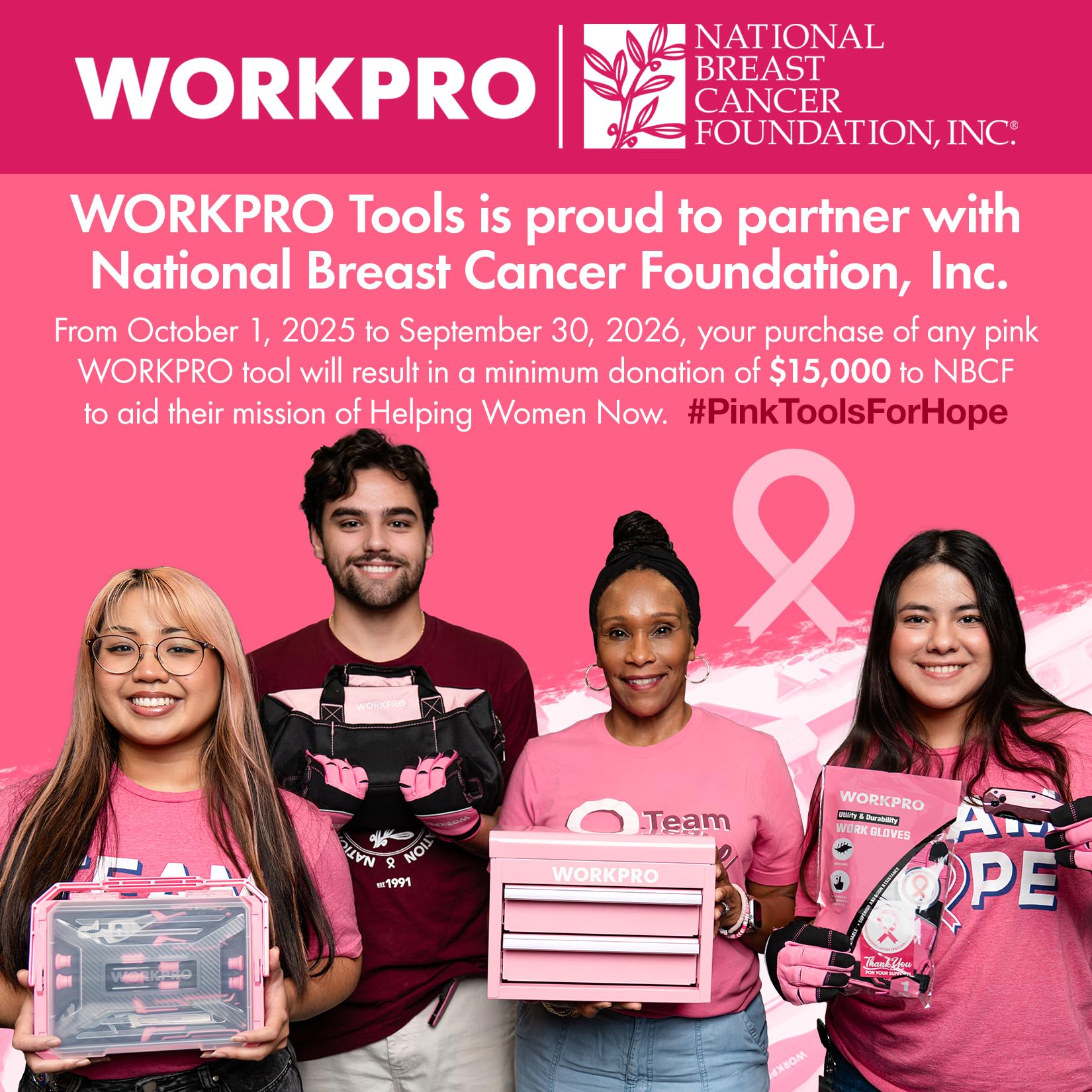 WORKPRO - Juego de alicates de 4 piezas, juego de herramientas de alta calidad, incluye nariz larga, corte diagonal, junta de ranura y alicates de junta deslizante, cinta rosa