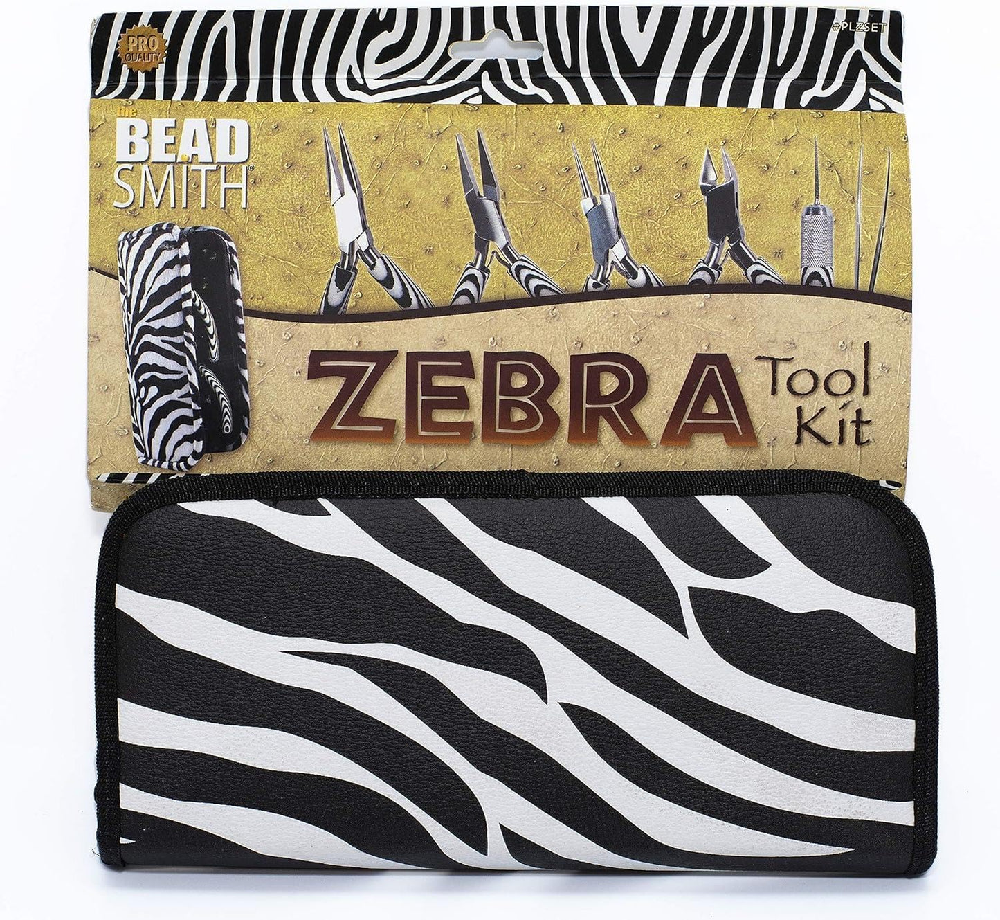 Beadsmith xtl-7654 6 Piezas Zebra Herramienta Kit con Funda