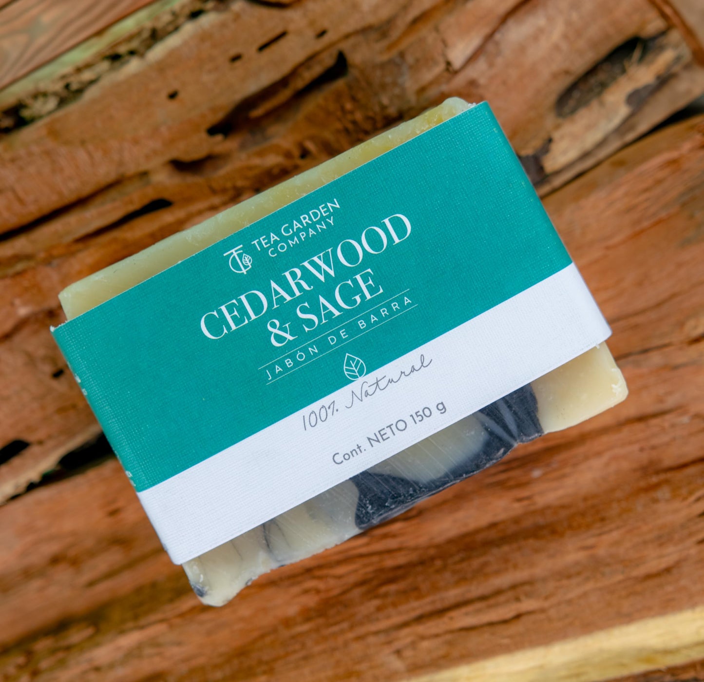 Jabón de Barra Tea Garden Company Cedarwood & Sage Natural 150 Gr