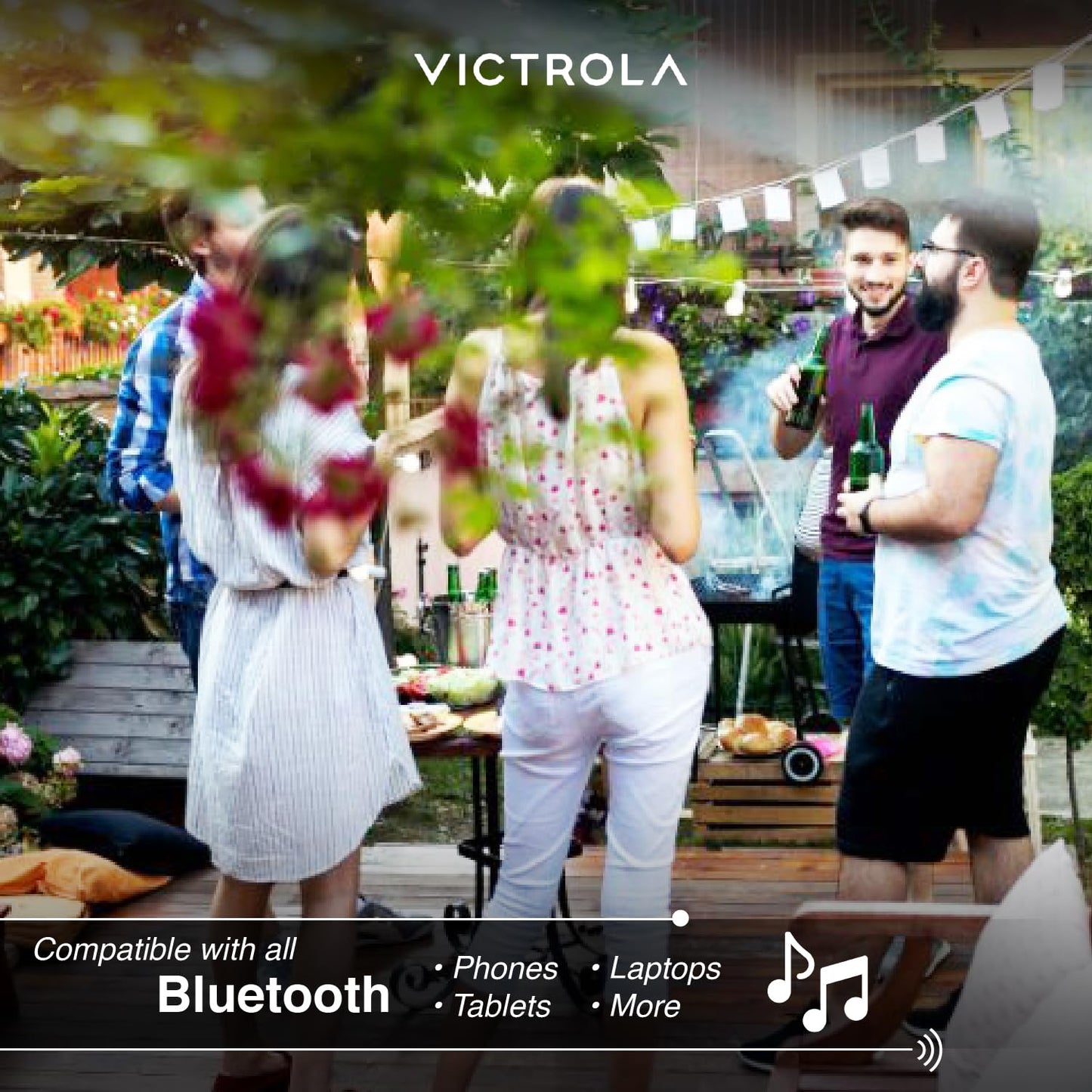 Innovative Technology Premium 5-Watt Bluetooth Outdoor Rock Speakers with A/C Adaptor and Built In Rechargeable 5200mAh Battery, Pair, Charcoal - ITSBO-513P5