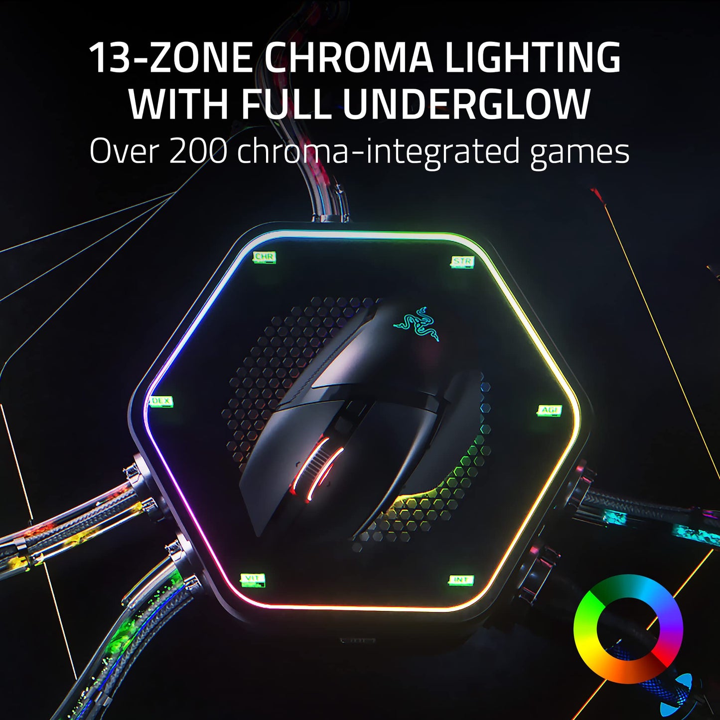 Mouse Ergonomico Inalambrico Razer Basilisk V3 Pro Personalizable para Juegos Reacondicionado