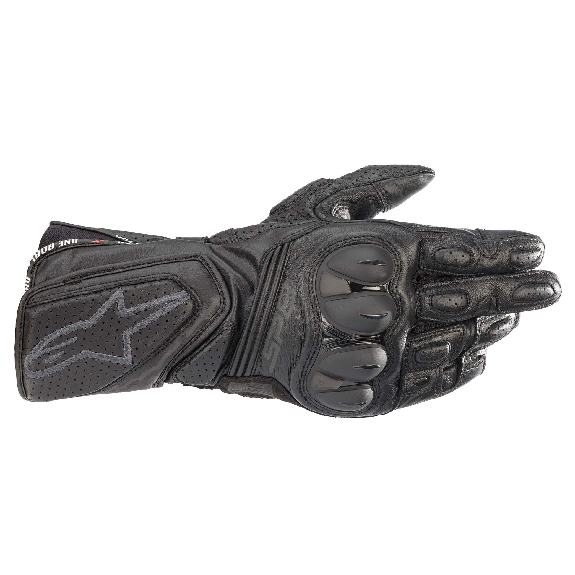 Guantes de Piel Alpinestars Negros con Protección de Nudillos y Palma Reforzada para Hombre