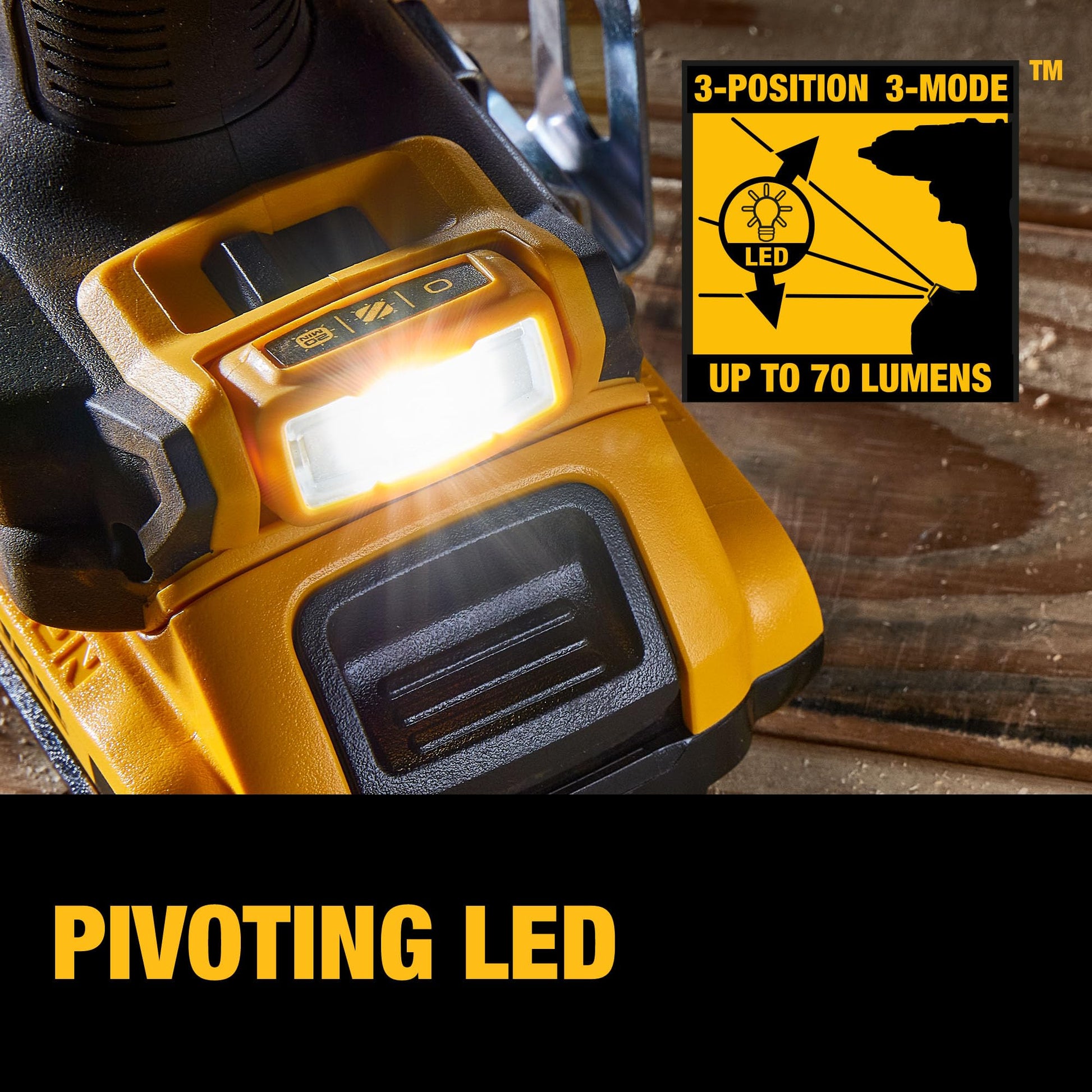DEWALT 20V MAX* XR® - Kit de taladro/destornillador inalámbrico sin escobillas (DCD800D2), amarillo