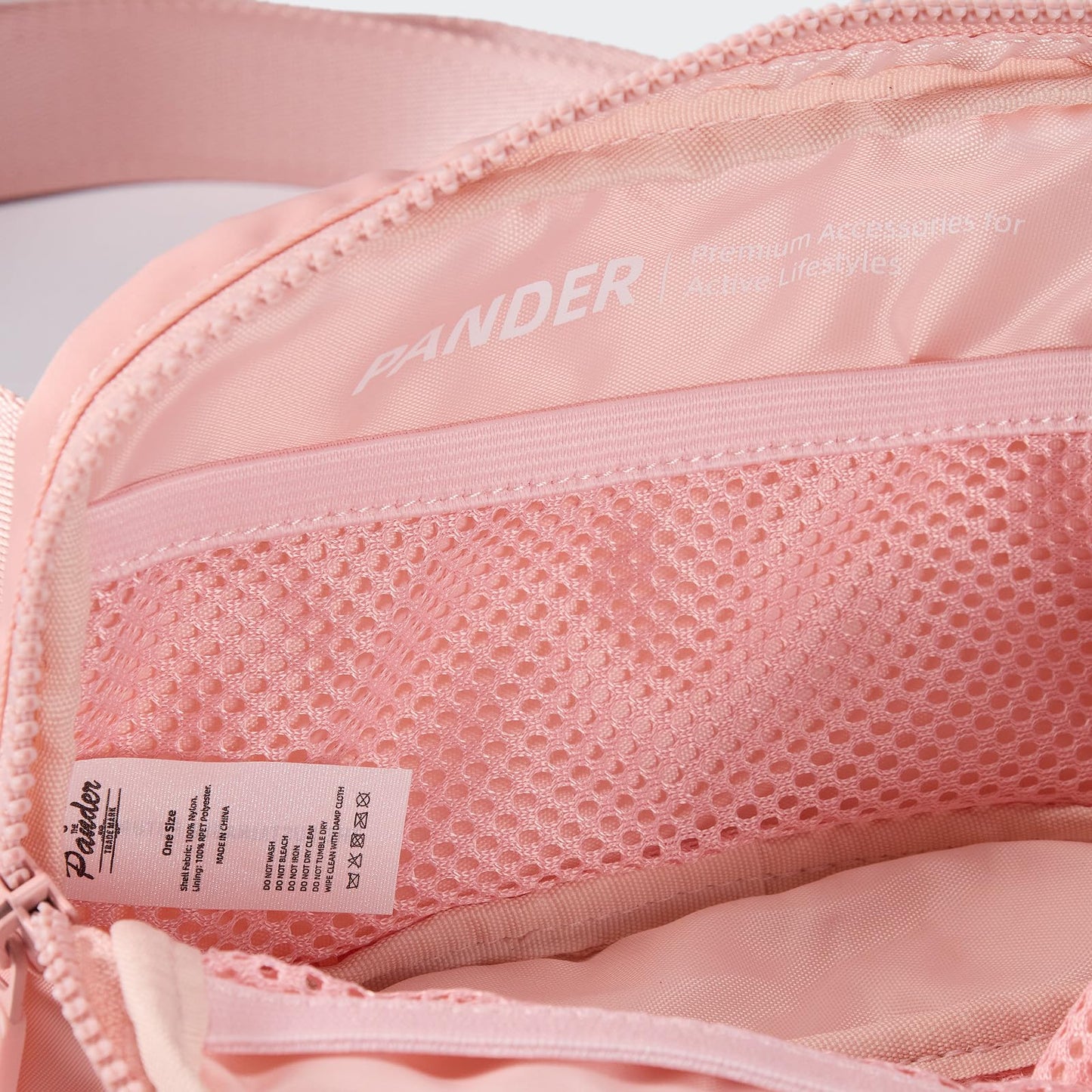 Riñonera Pander Rosa Mono de Nailon con Doble Cierre