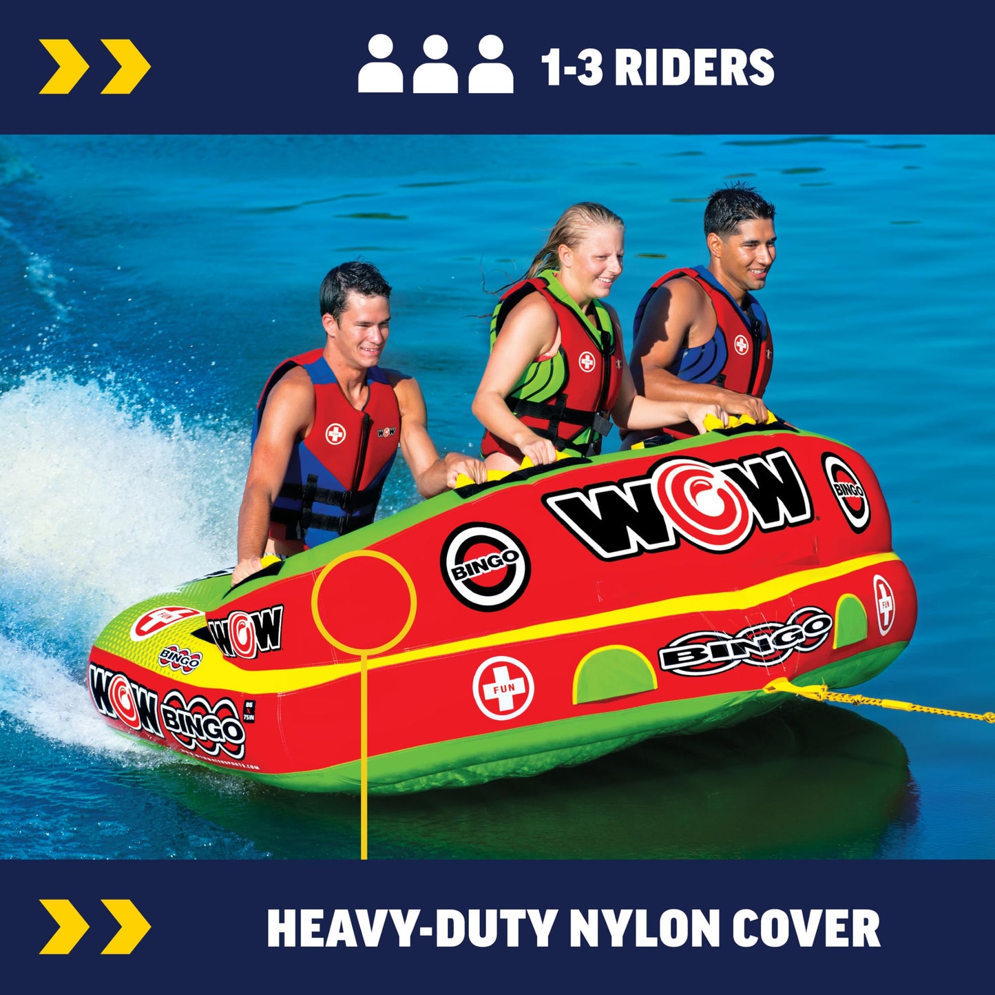 Bote Inflable Wow World of Watersports Bingo para 1, 2 o 3 Personas