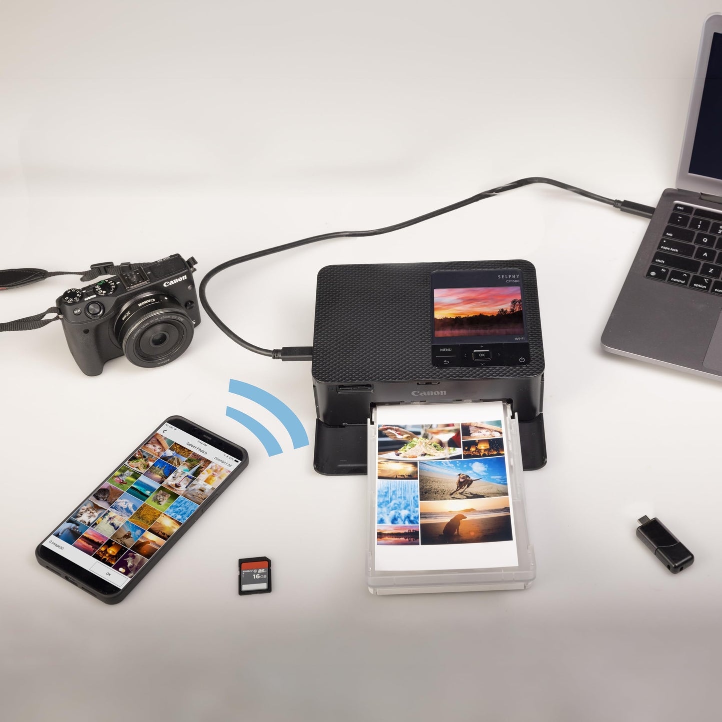 Canon Impresora Selphy CP1500 Negro